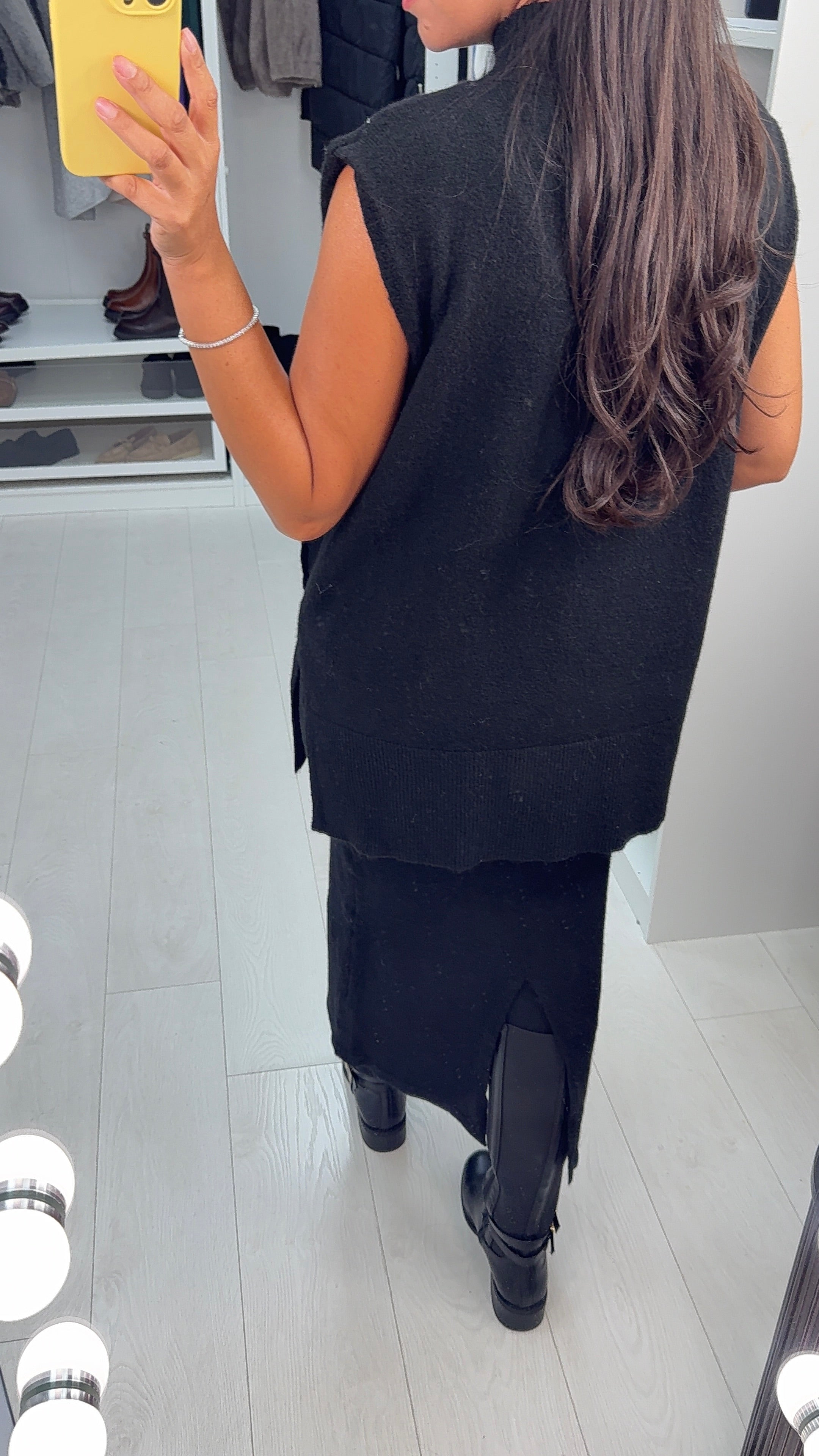 Apollo Plain Super Soft Sleeveless Top & Skirt Co-Ord Set