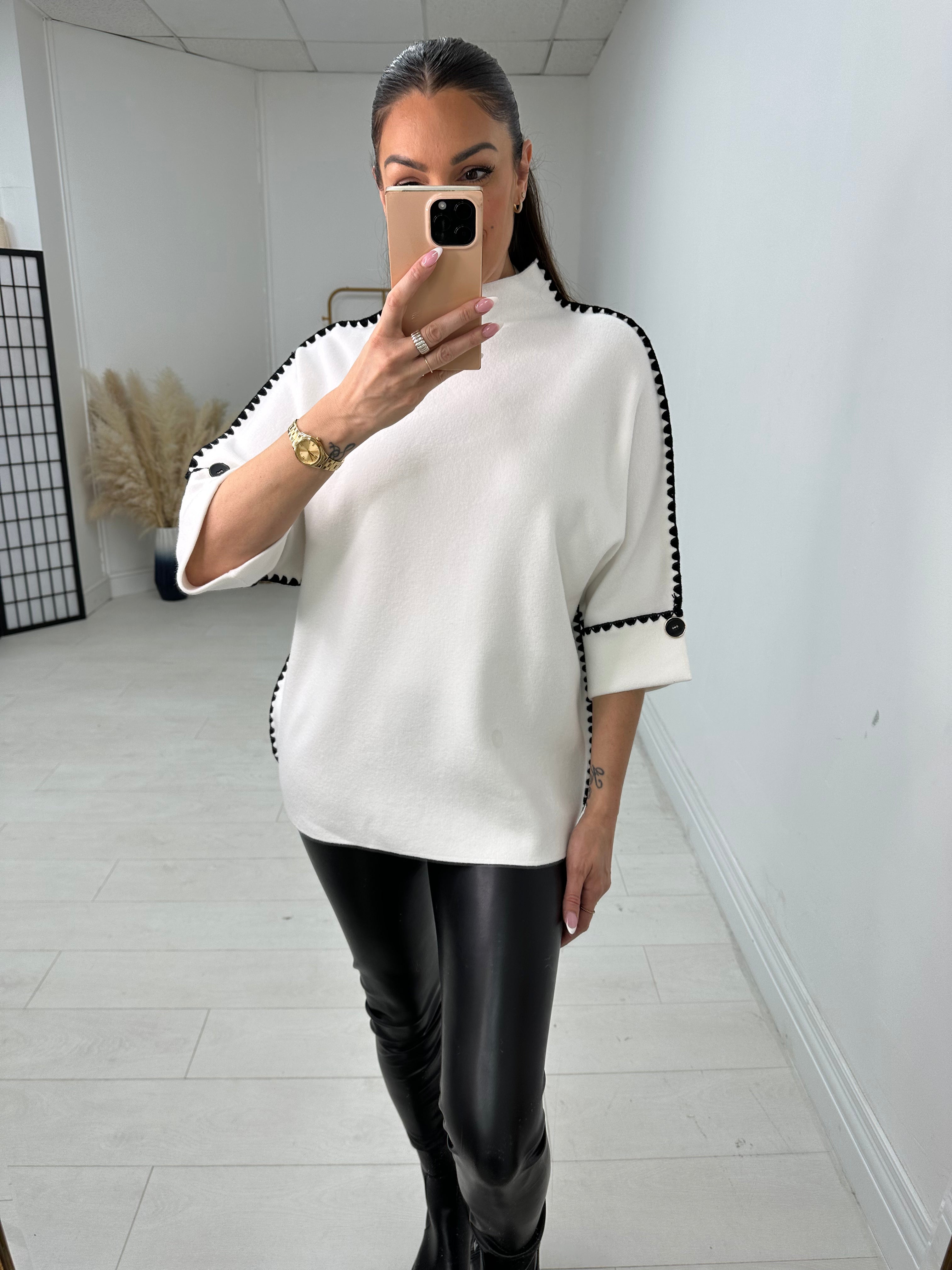 Kirsten Plain Stitch Detail Jumper