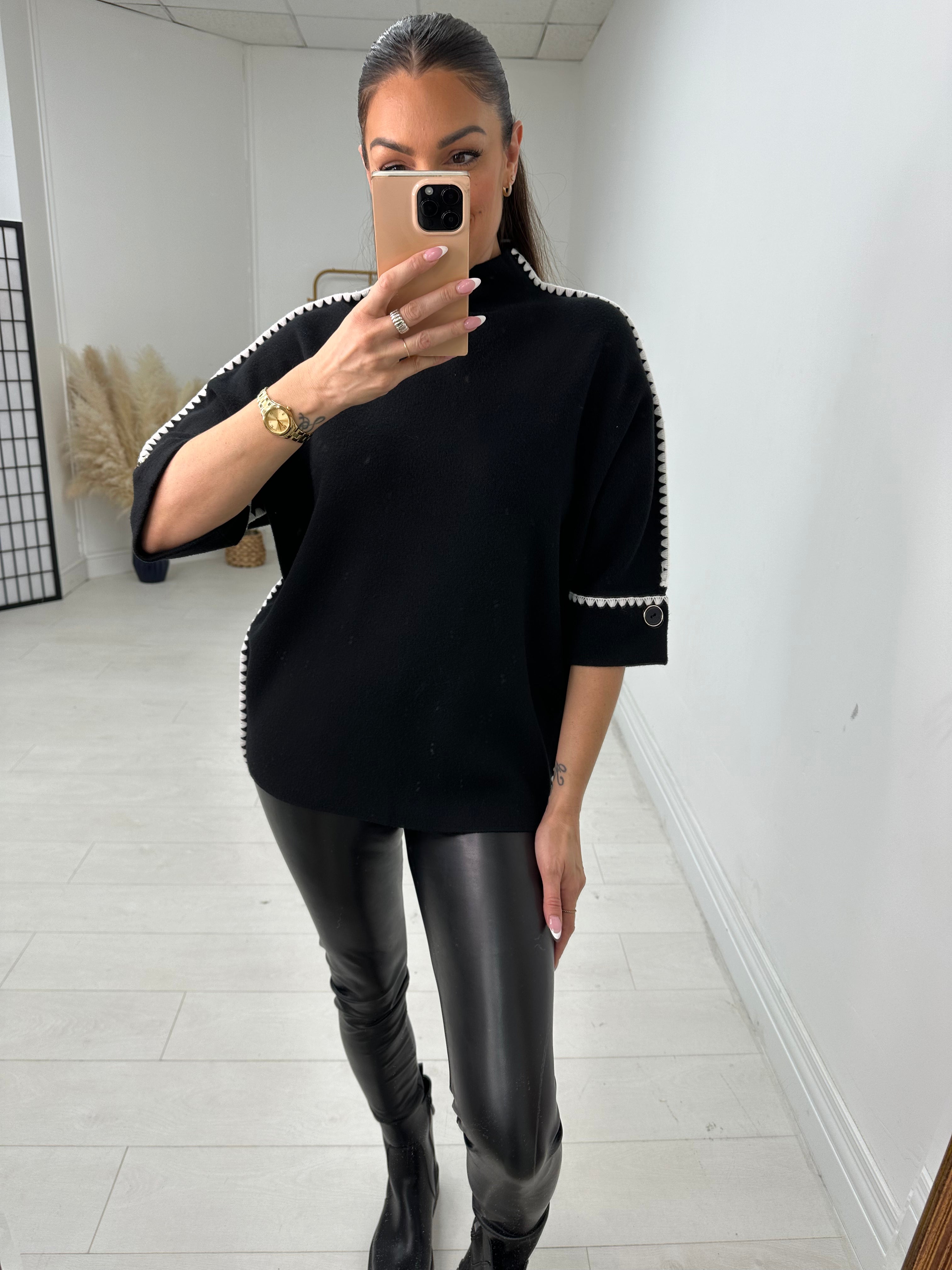 Kirsten Plain Stitch Detail Jumper