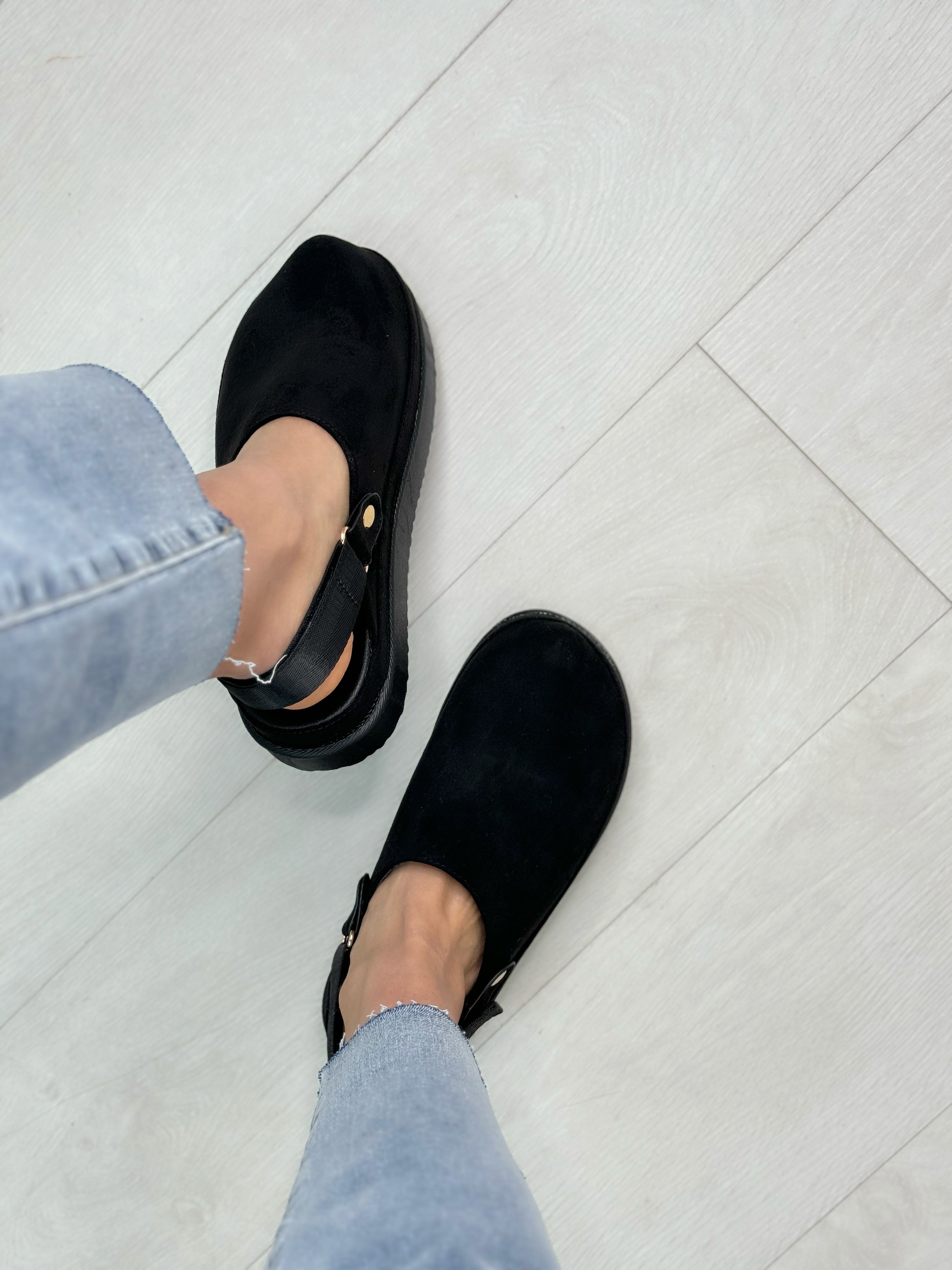 Leo Faux Suede Clogs