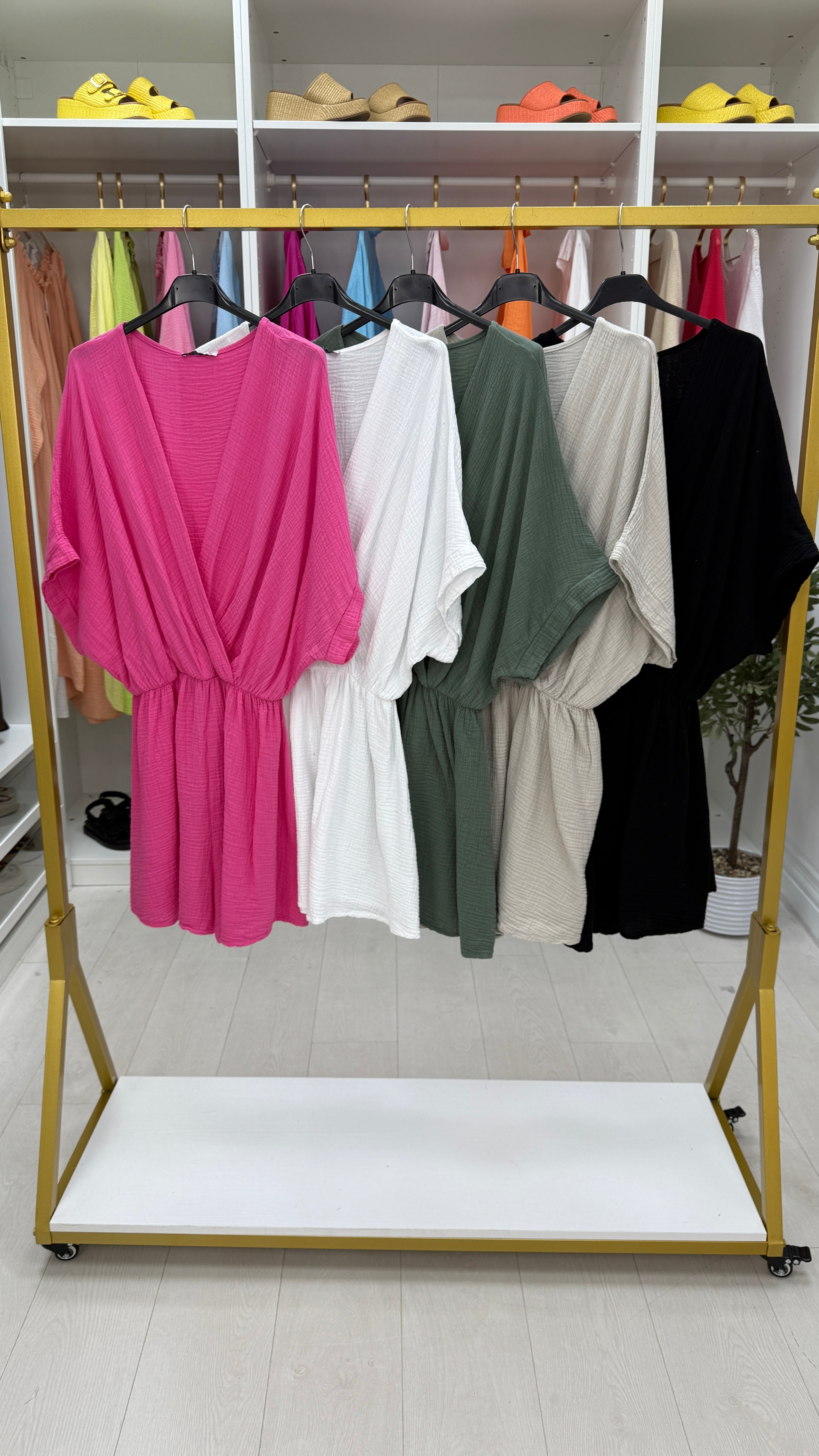 Selmina Cheesecloth Playsuit