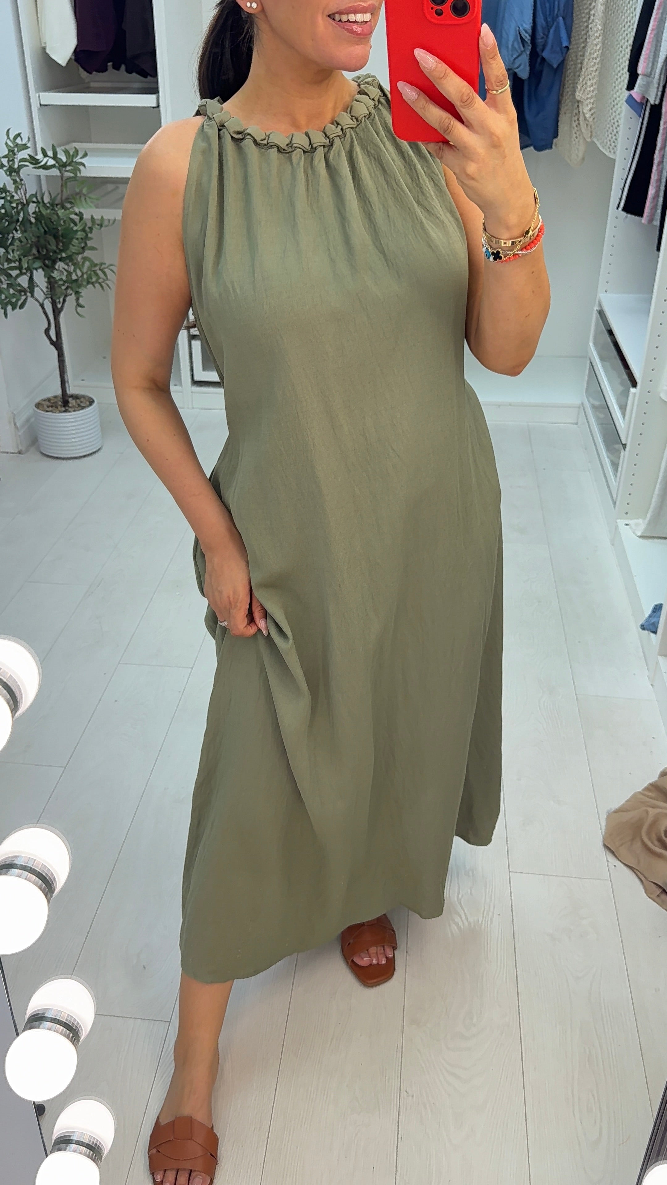 Kalista Plain Floaty Maxi Dress