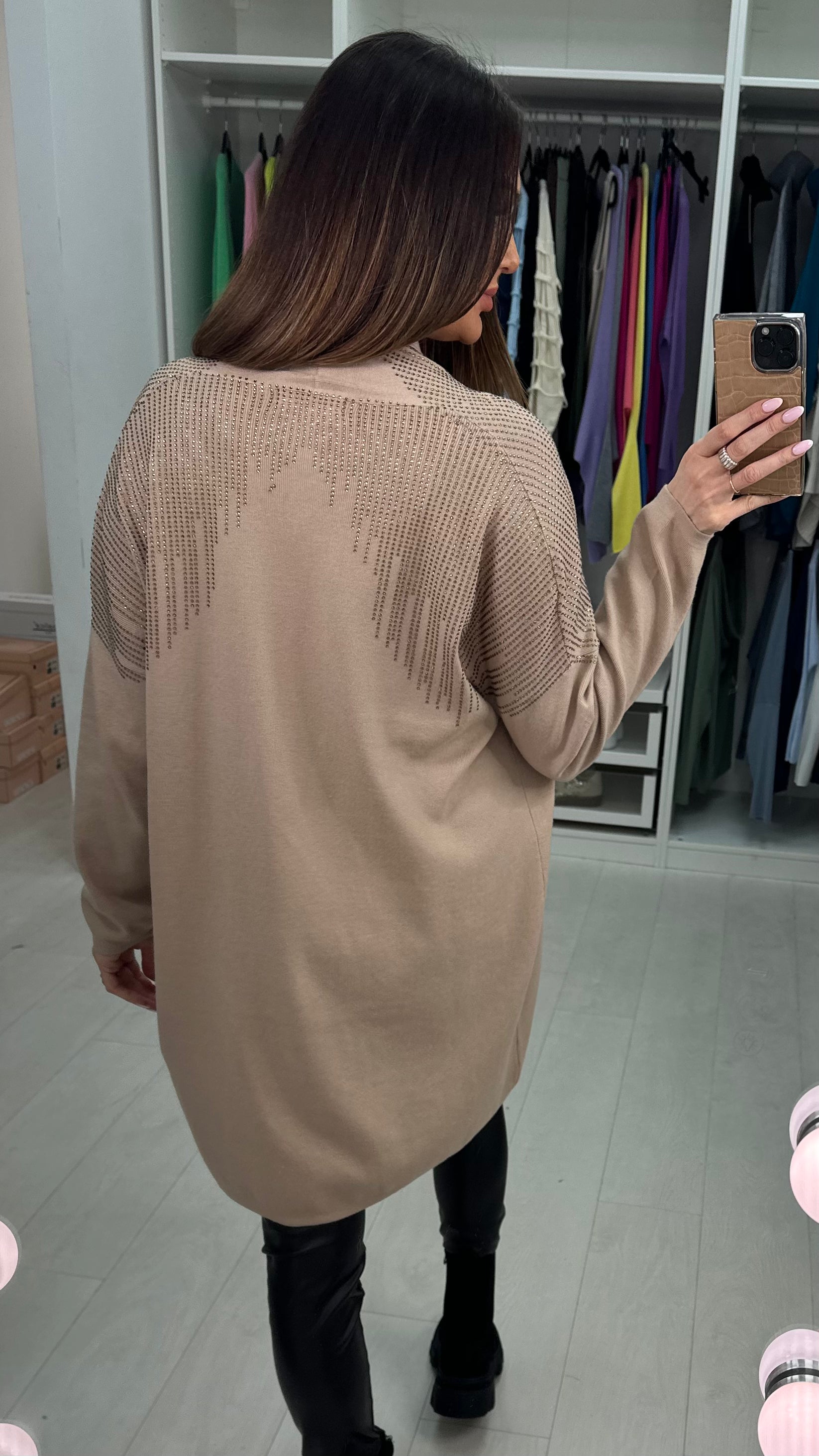 Susie Embellished Detail Longline Cardigan