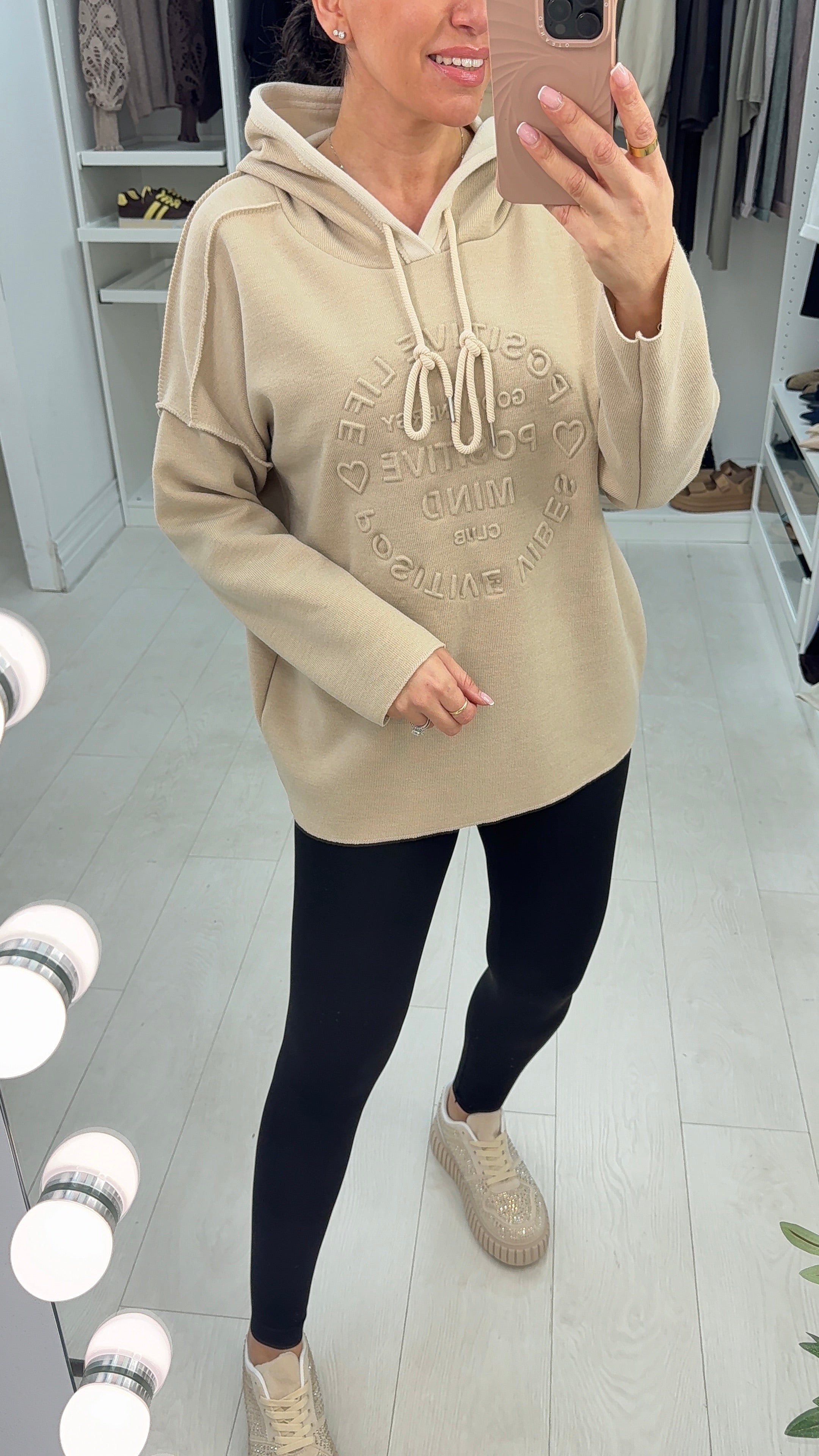 Baylee Positive Slogan Hoodie