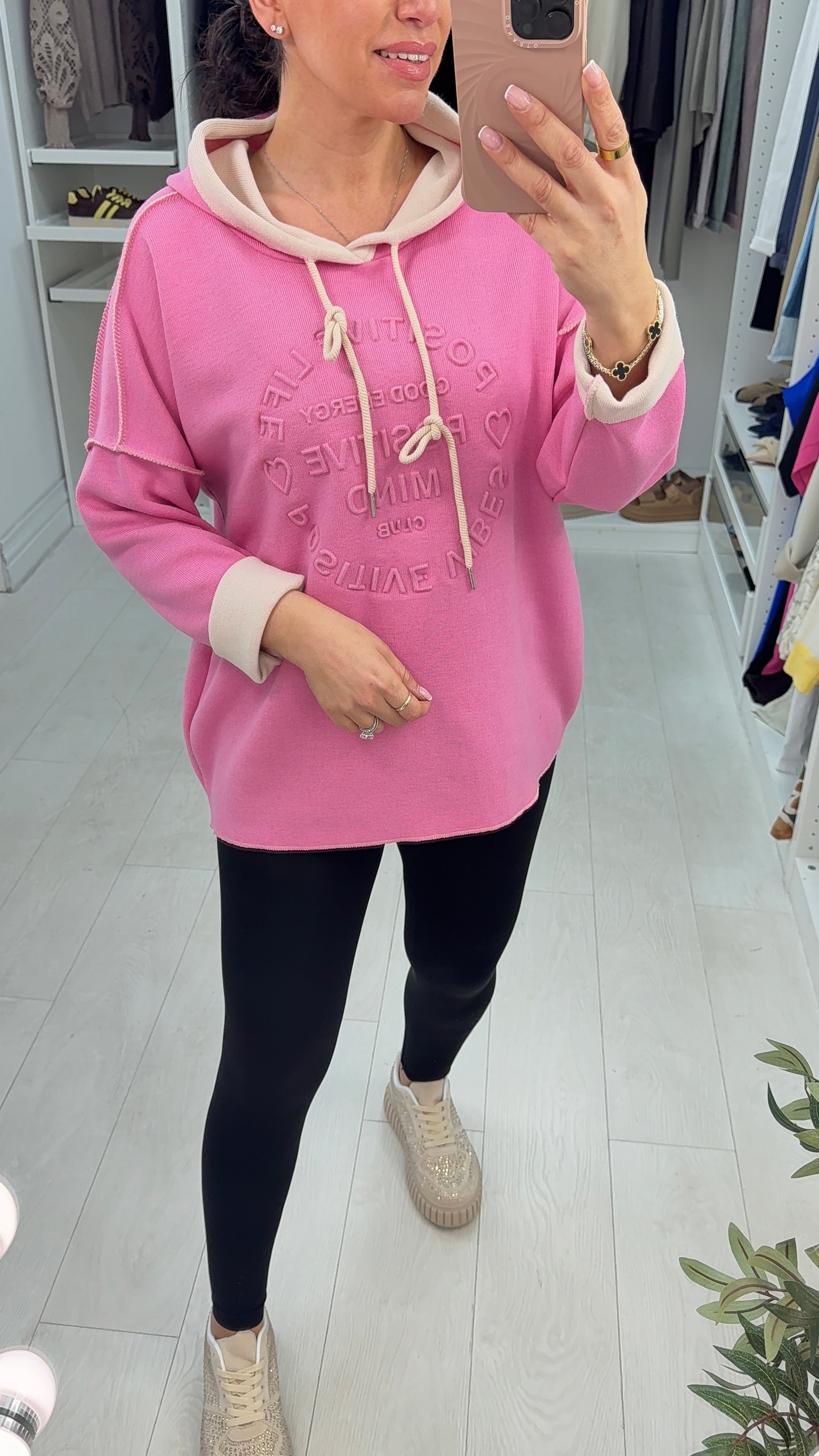 Baylee Positive Slogan Hoodie