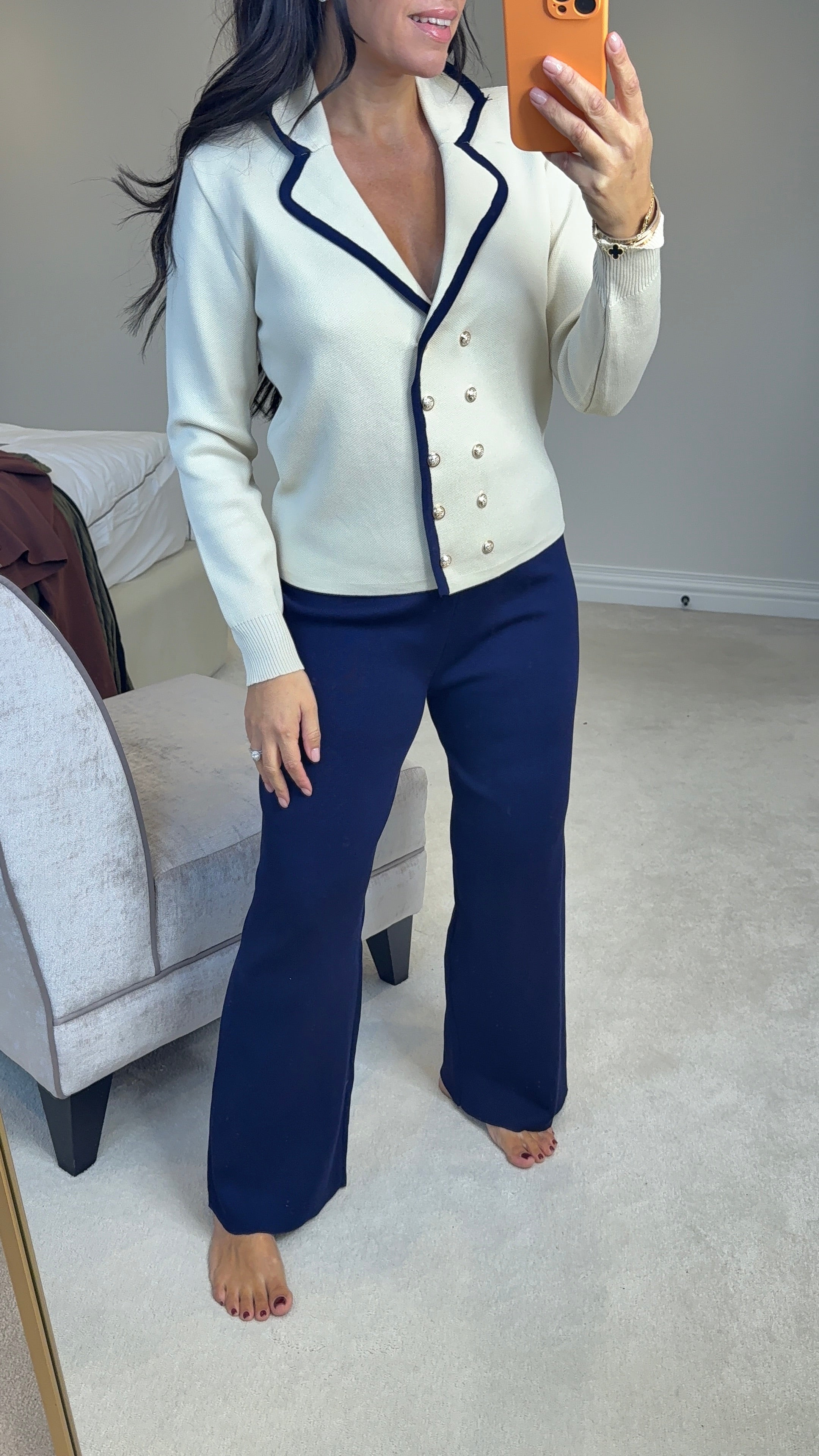 Teagan Button Front Cardigan Loungewear Set