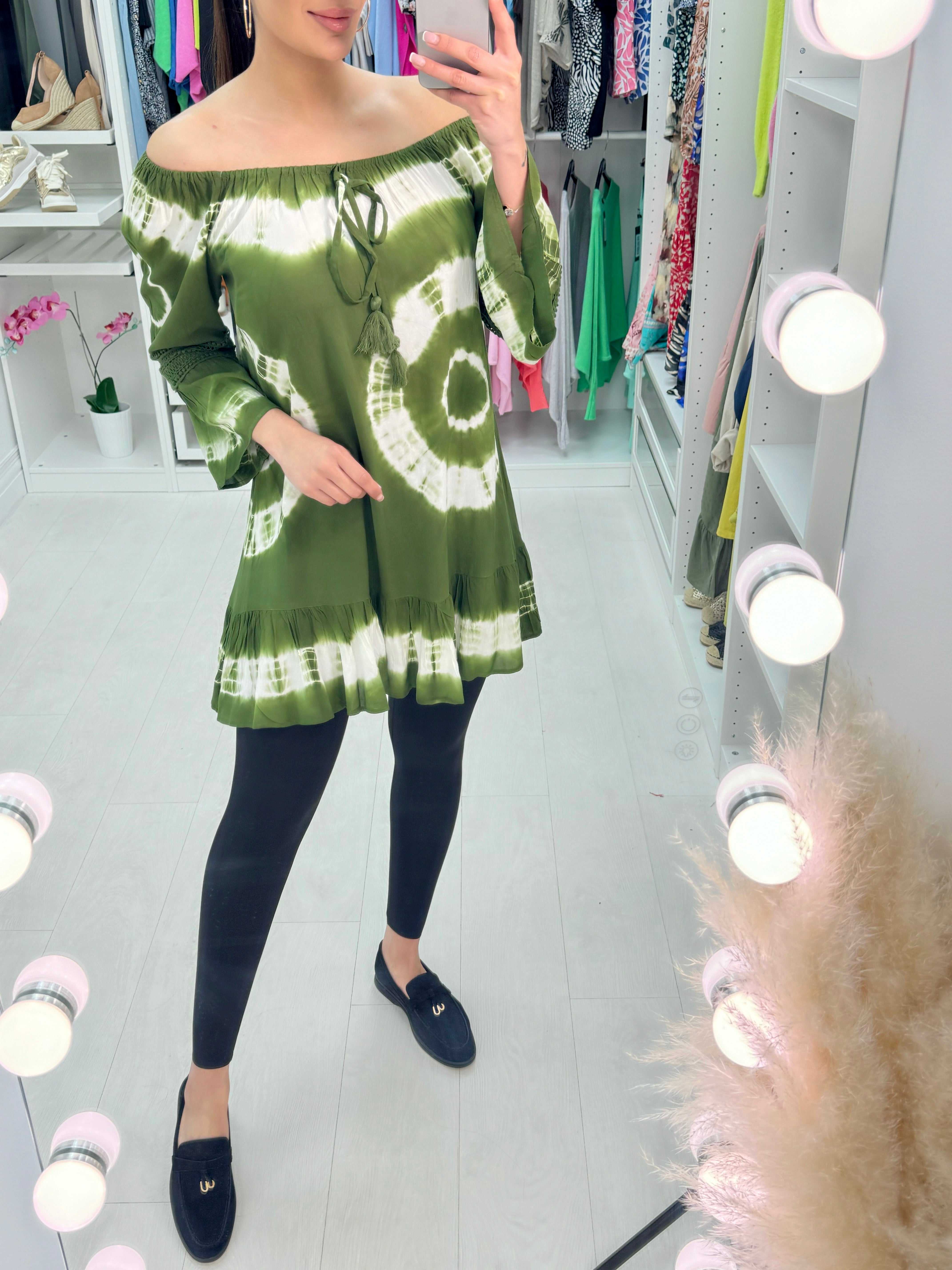 Tiliana Tie Dye Bardot Tunic