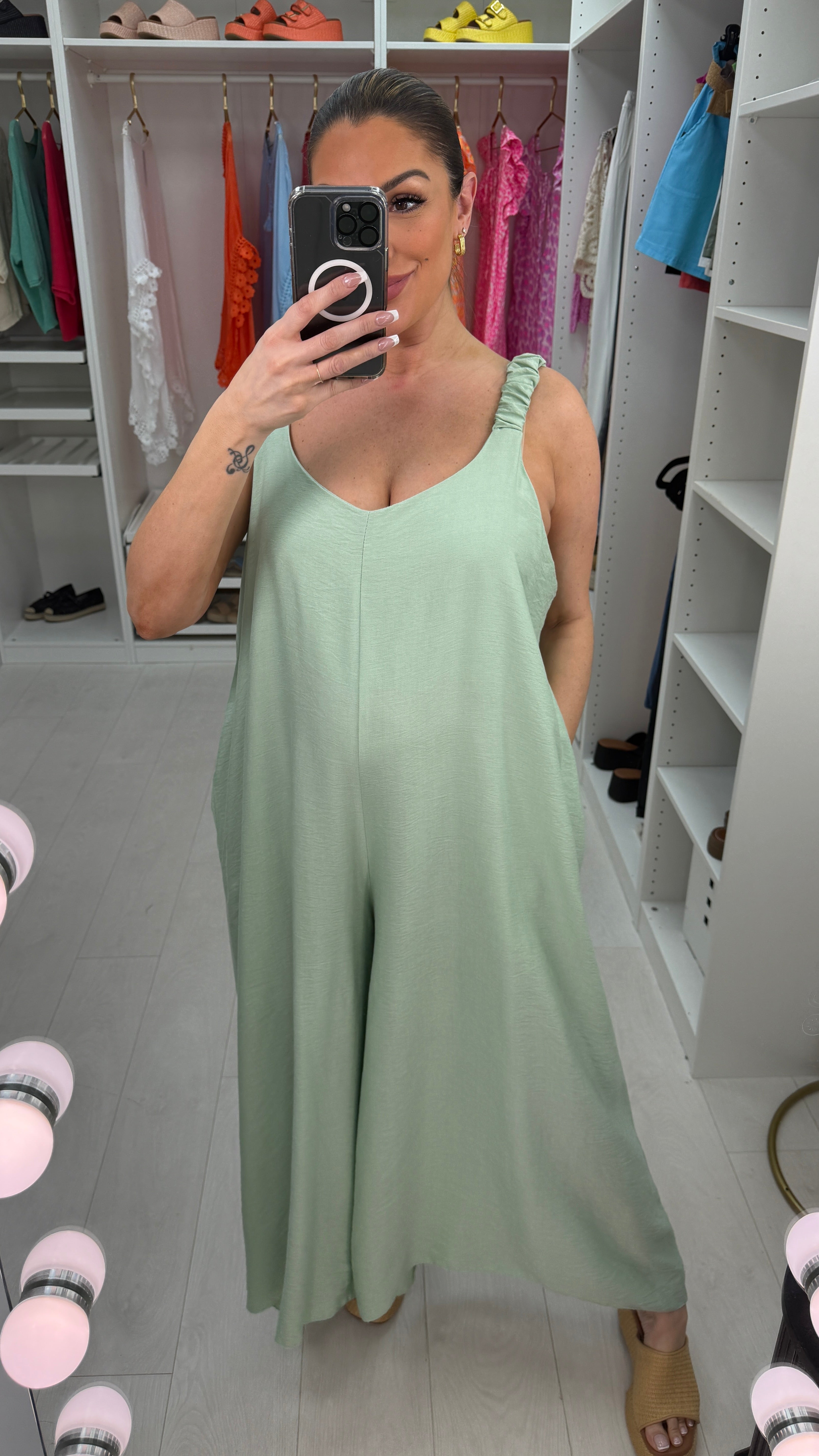 Savita Plain Loose Fit Jumpsuit