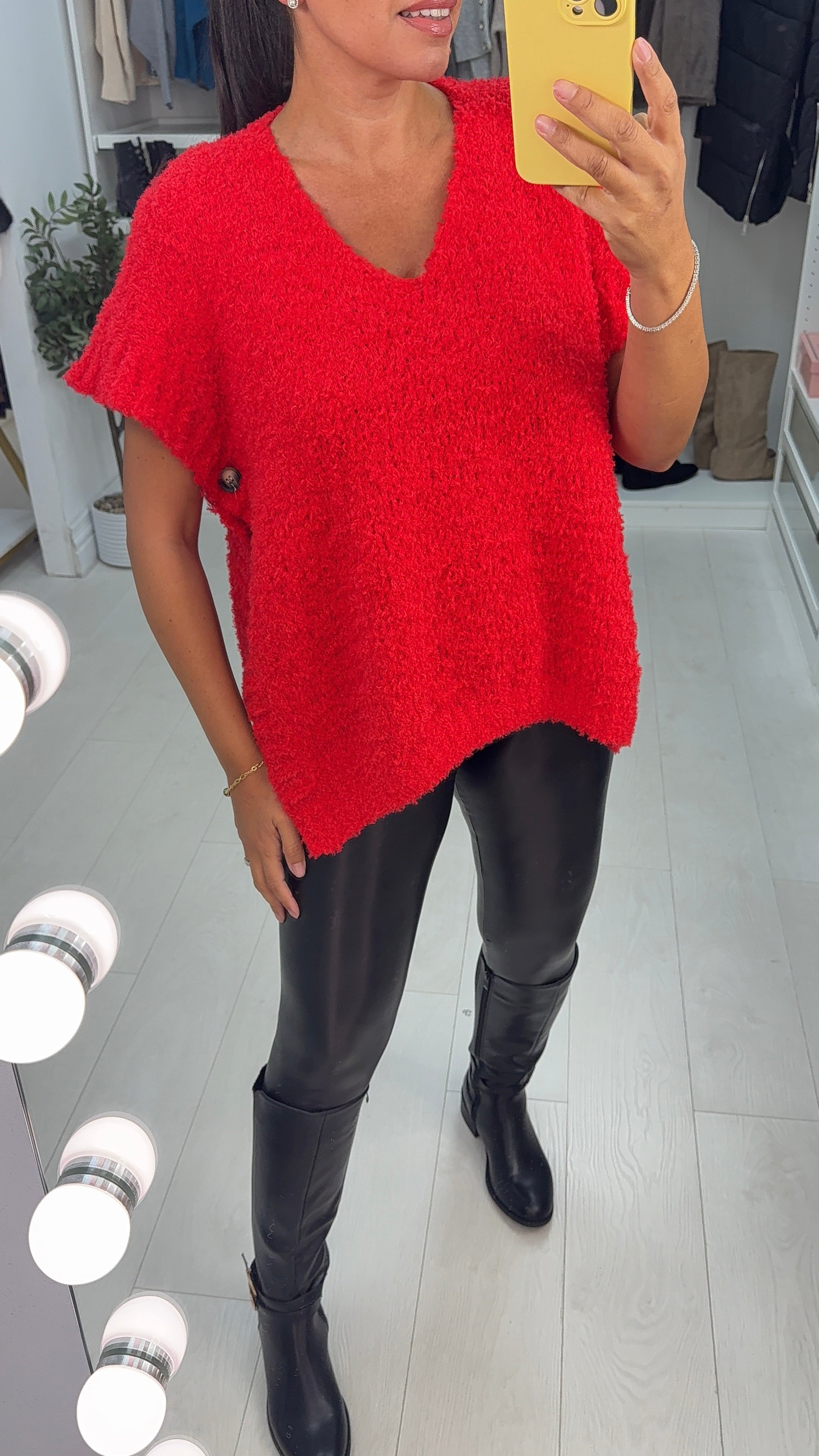 Crissie Plain Super Soft Poncho Jumper