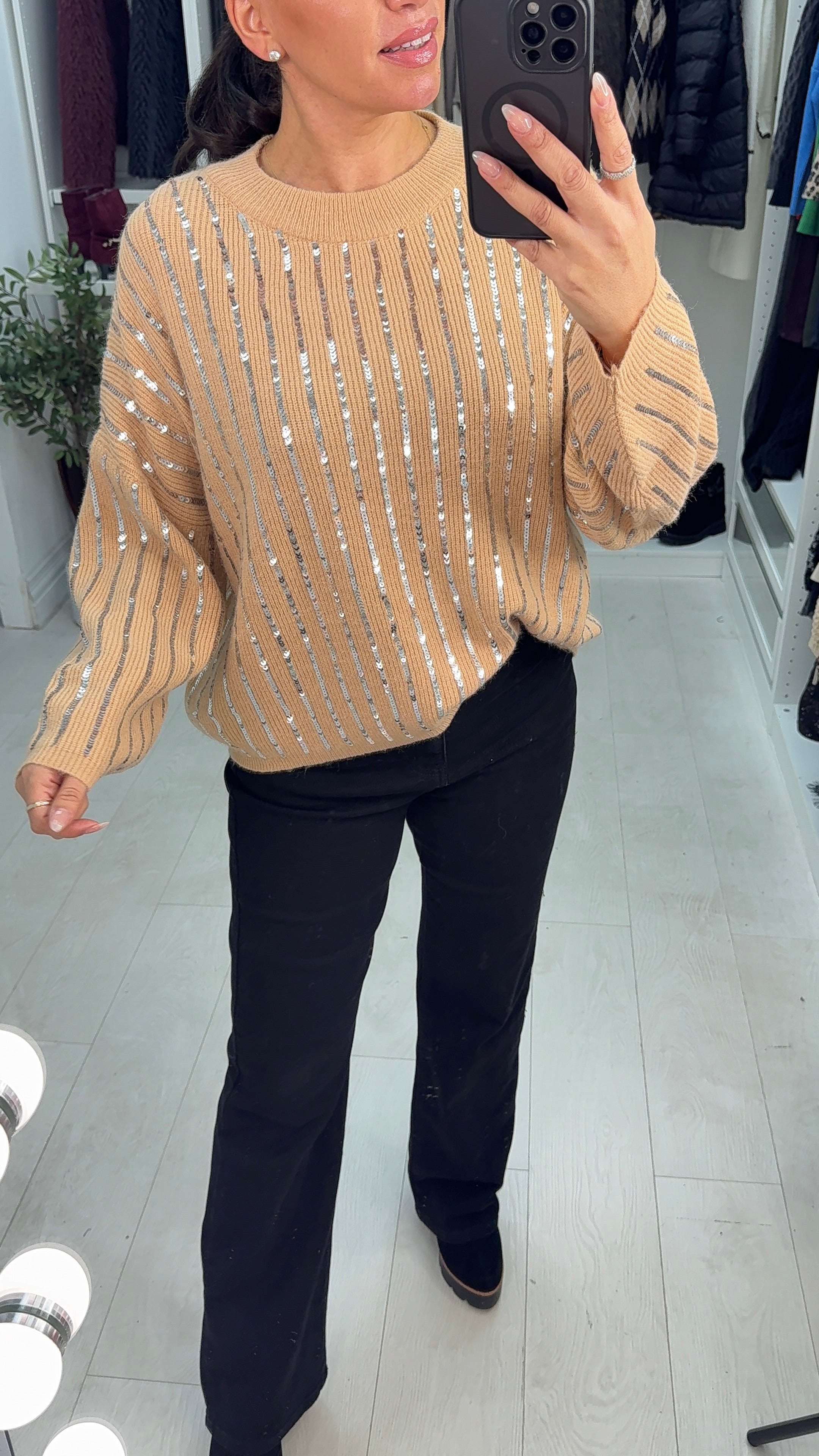 Petra Sequin Embellished Super Soft Jumper