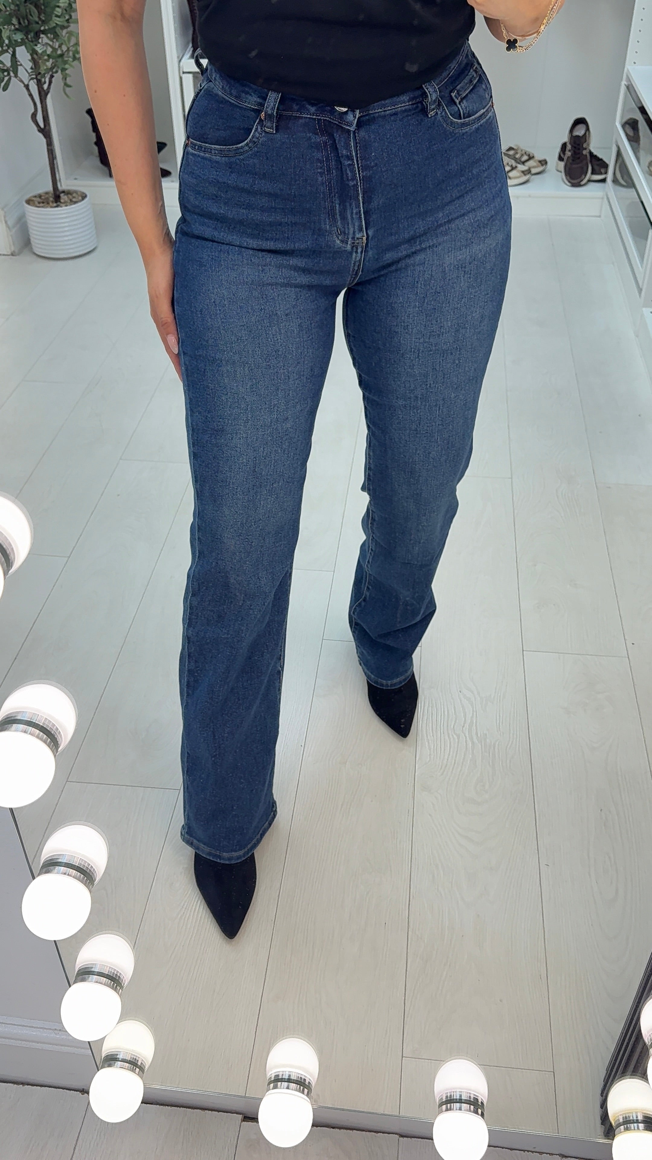 Venice High Waisted Straight Leg Jeans