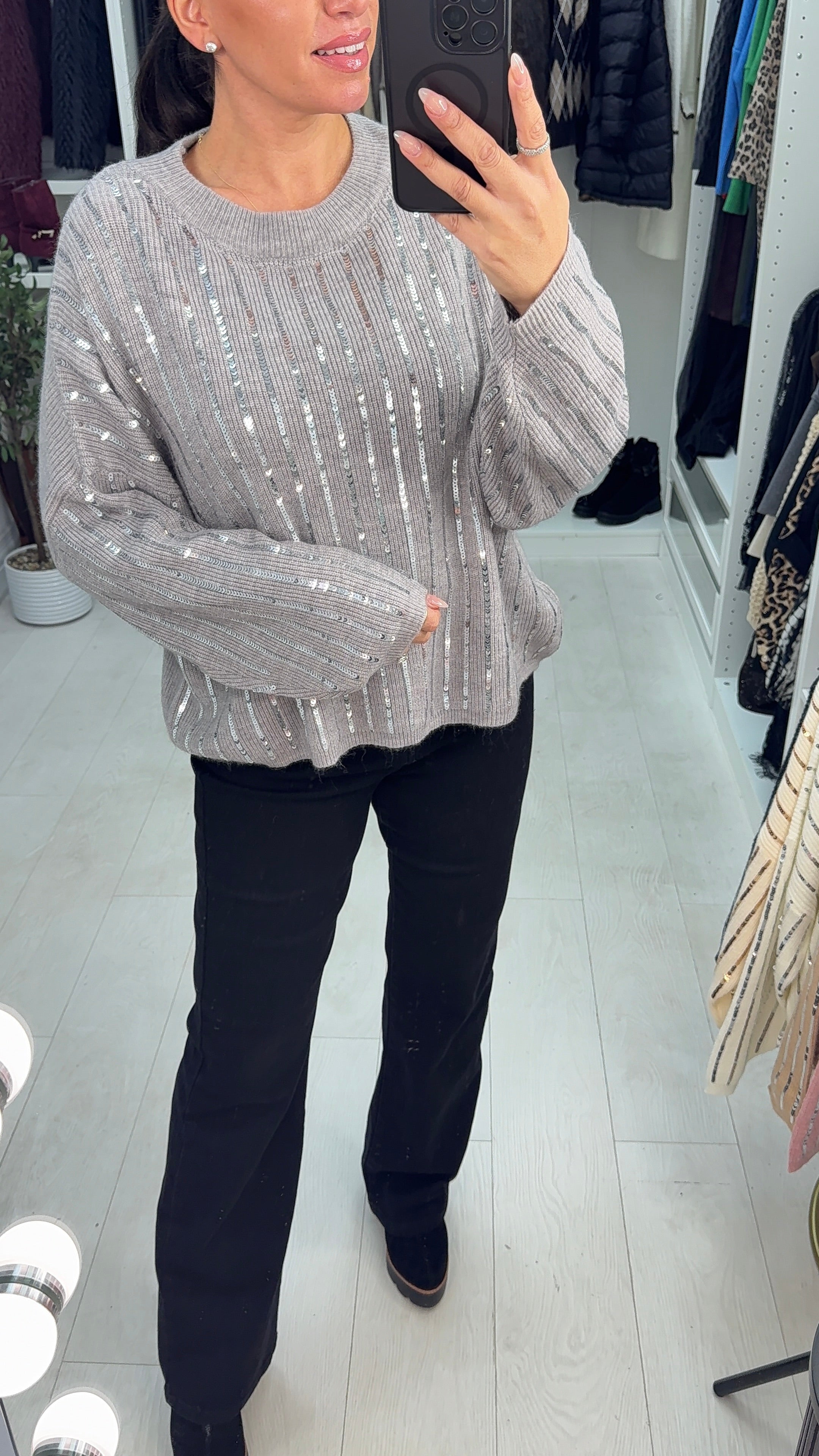 Petra Sequin Embellished Super Soft Jumper