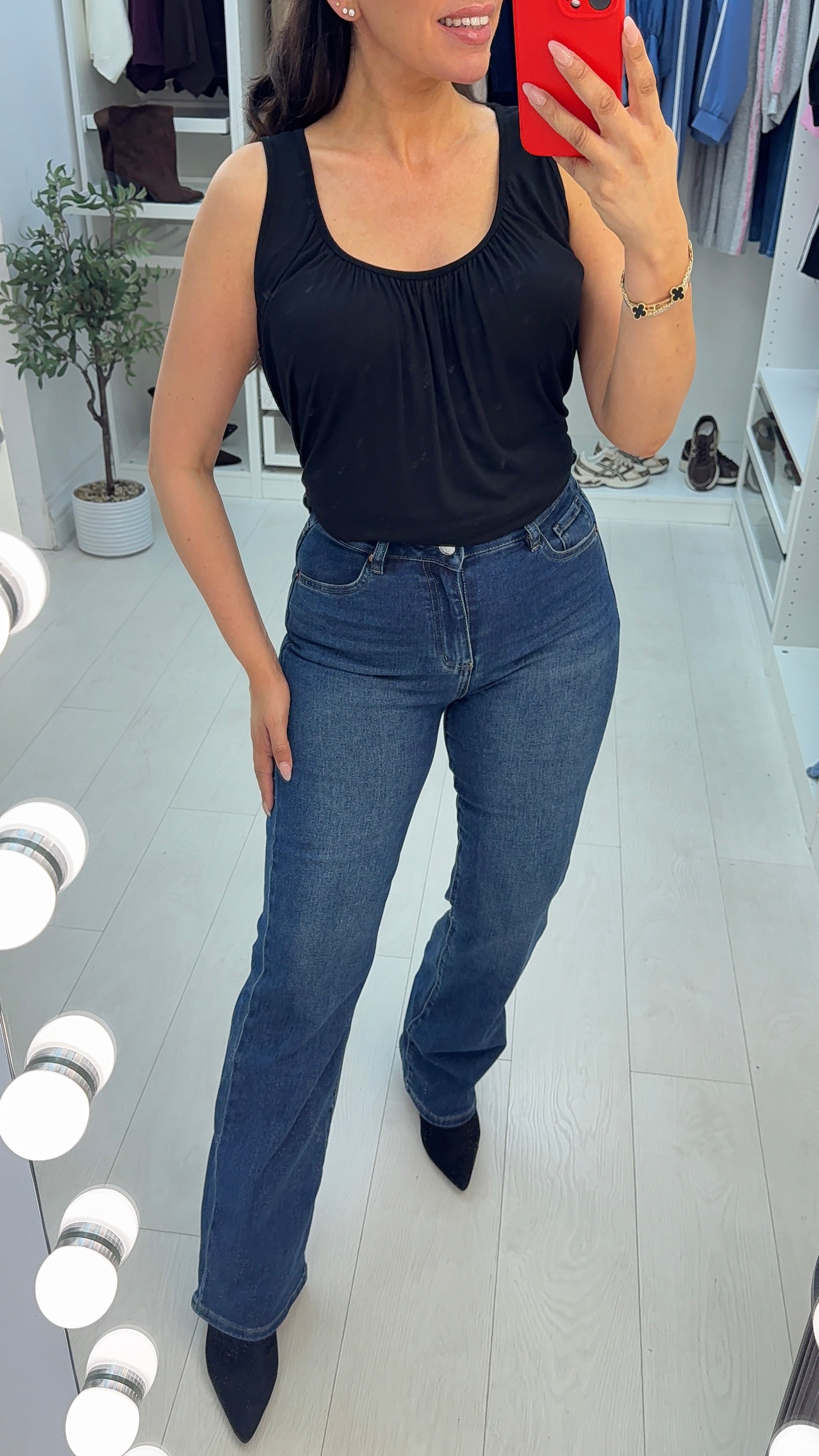 Venice High Waisted Straight Leg Jeans