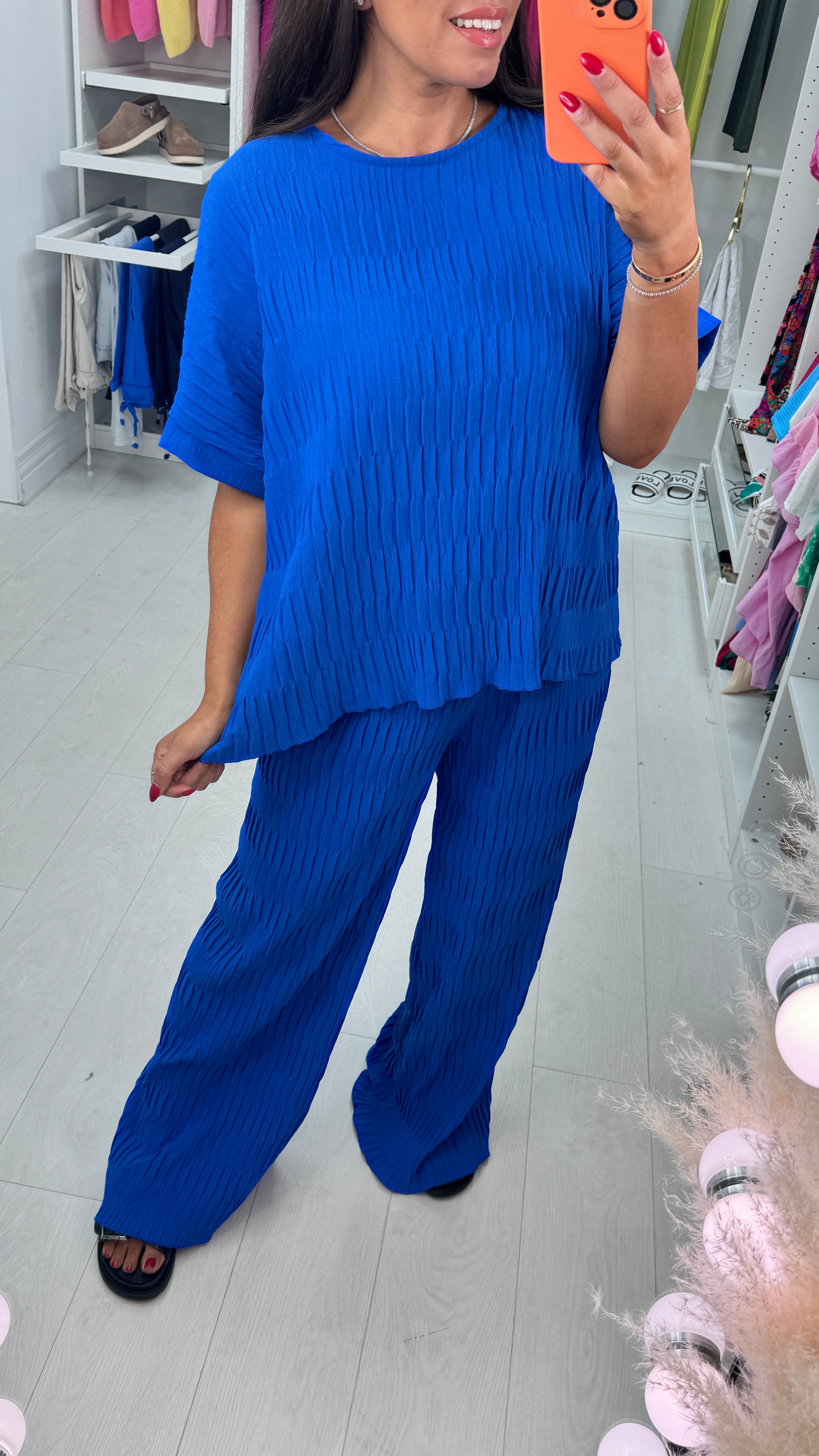 Reina Textured Loose Fit Co-Ord Set