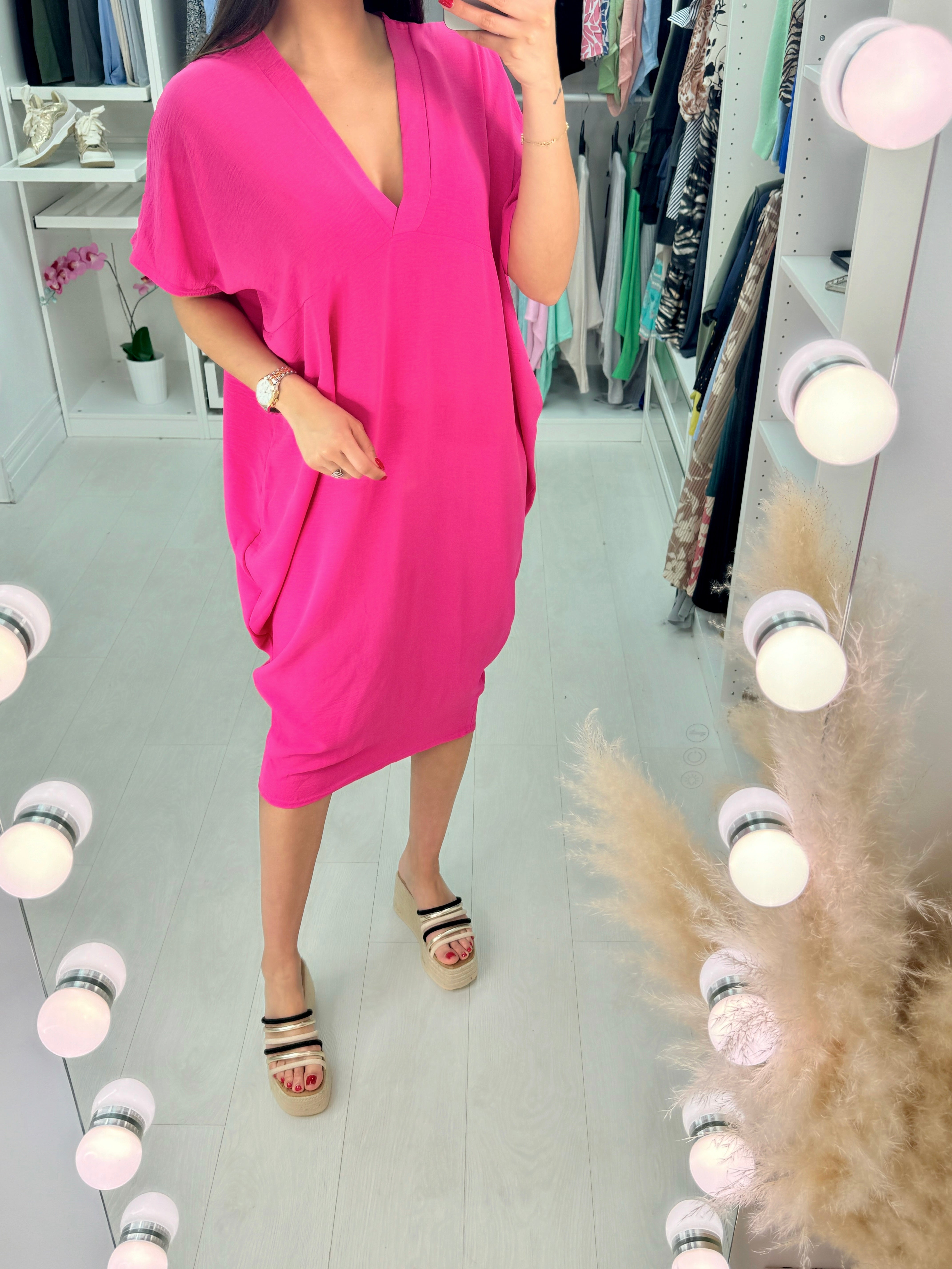 Joy V Neck Oversized Dress