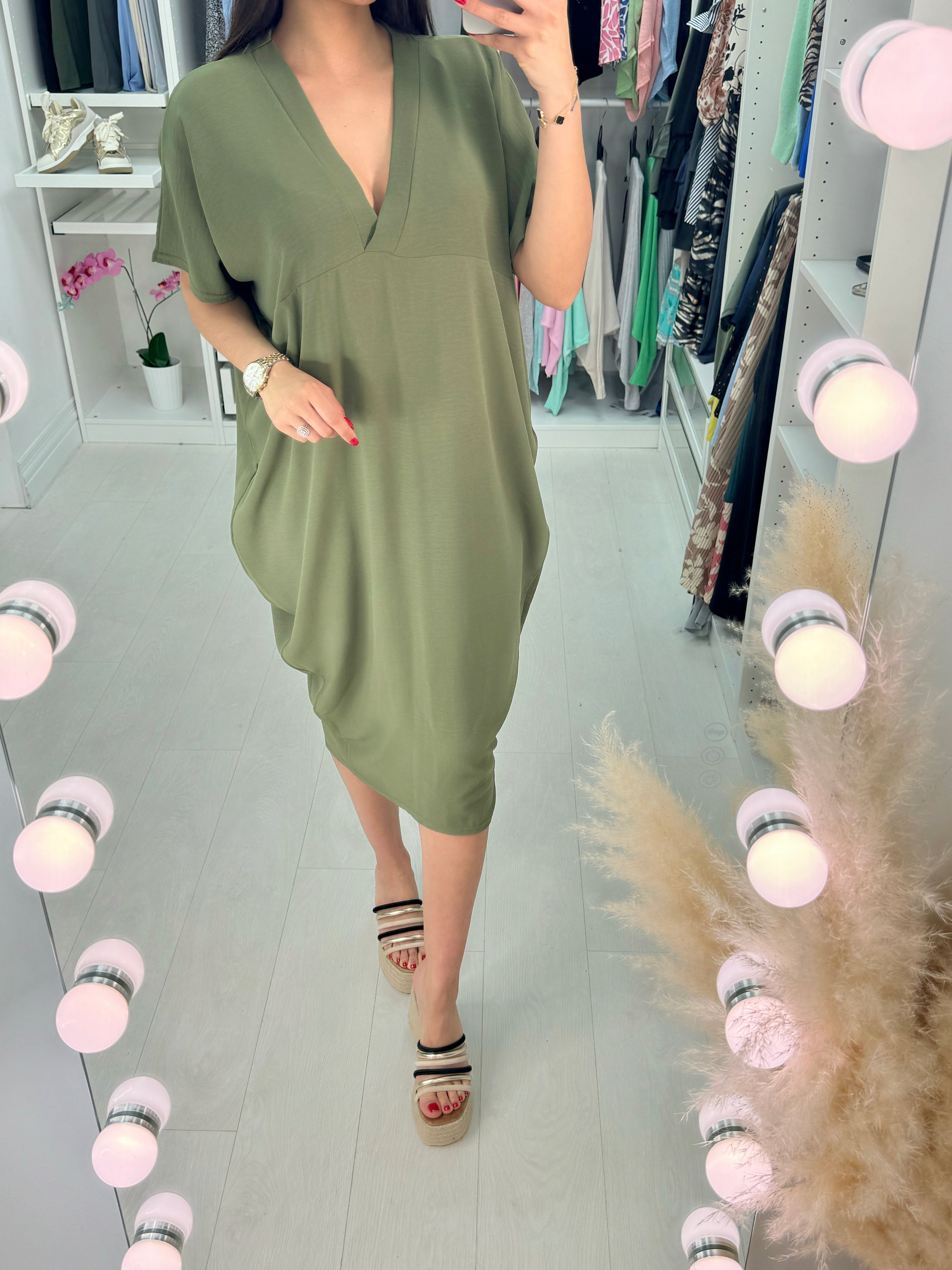 Joy V Neck Oversized Dress
