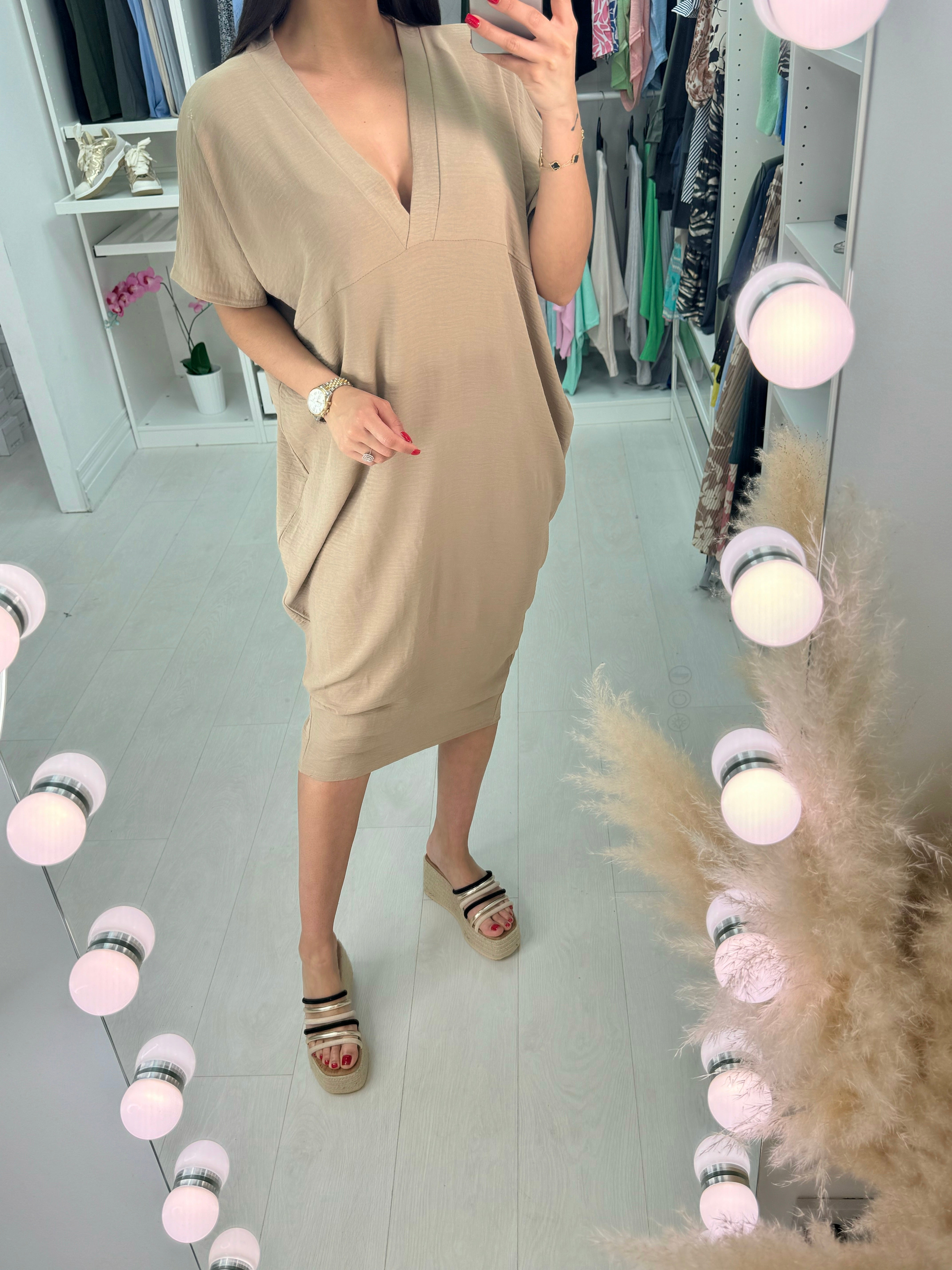 Joy V Neck Oversized Dress