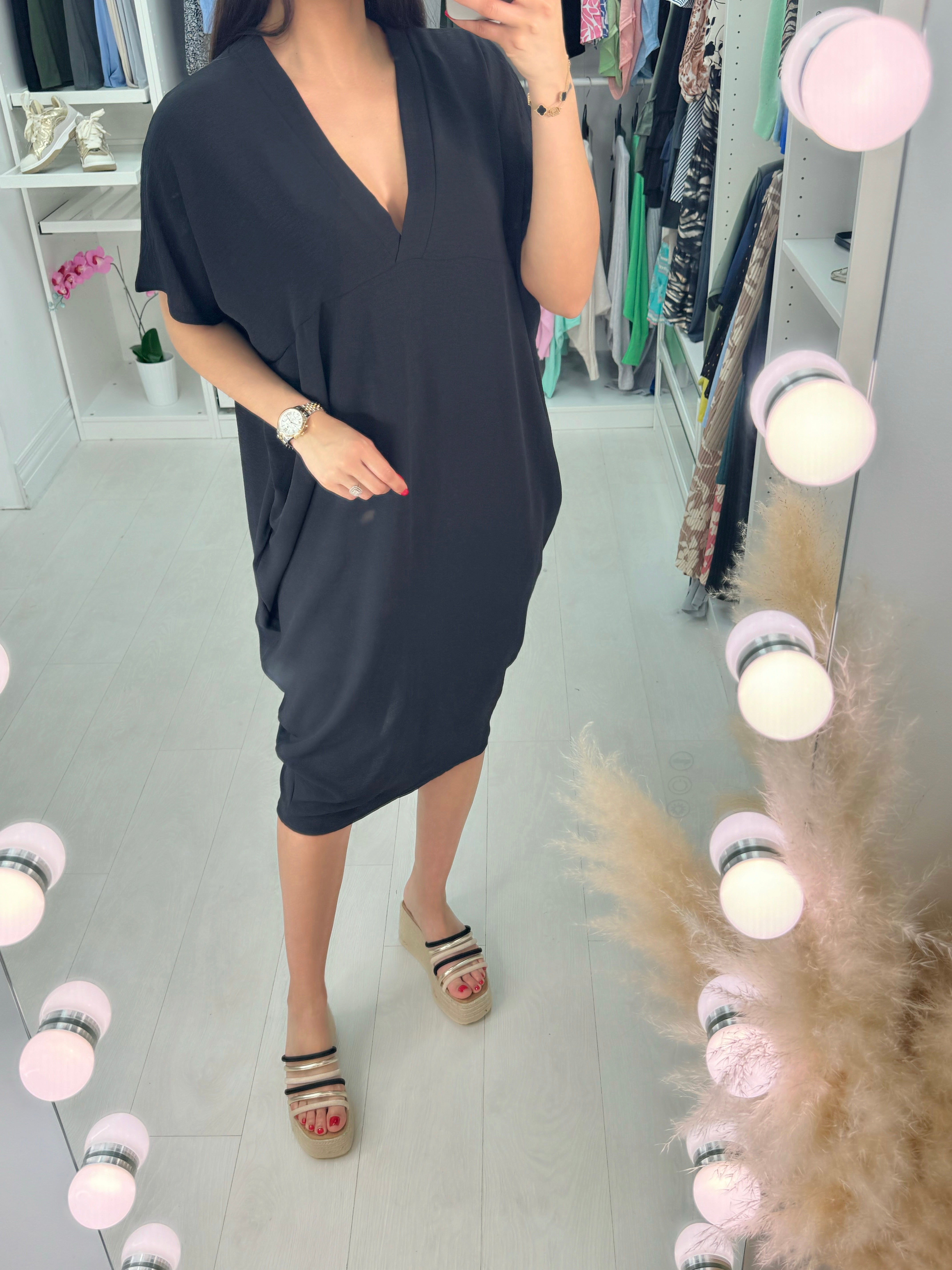Joy V Neck Oversized Dress