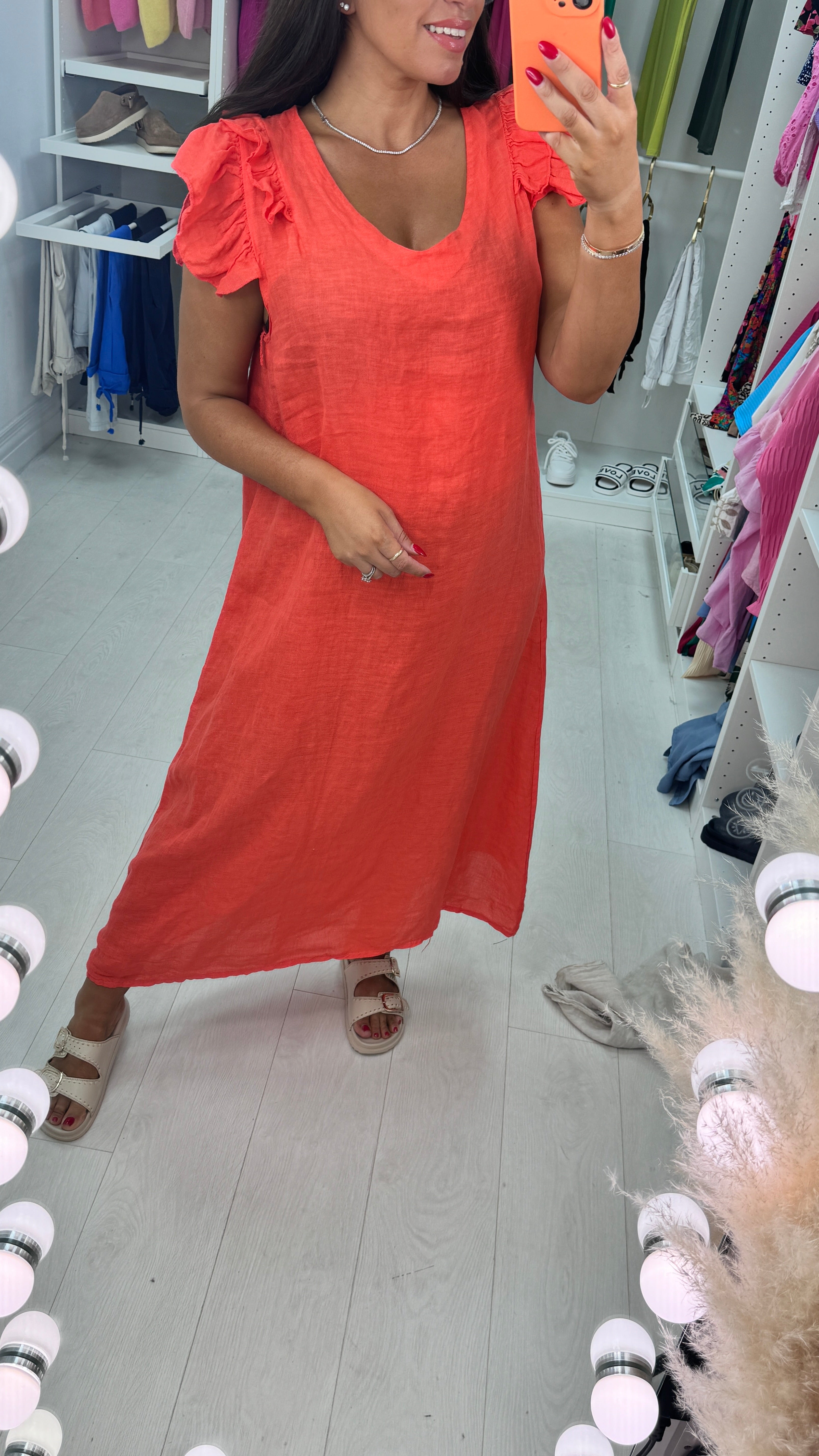 Divine Linen Maxi Dress