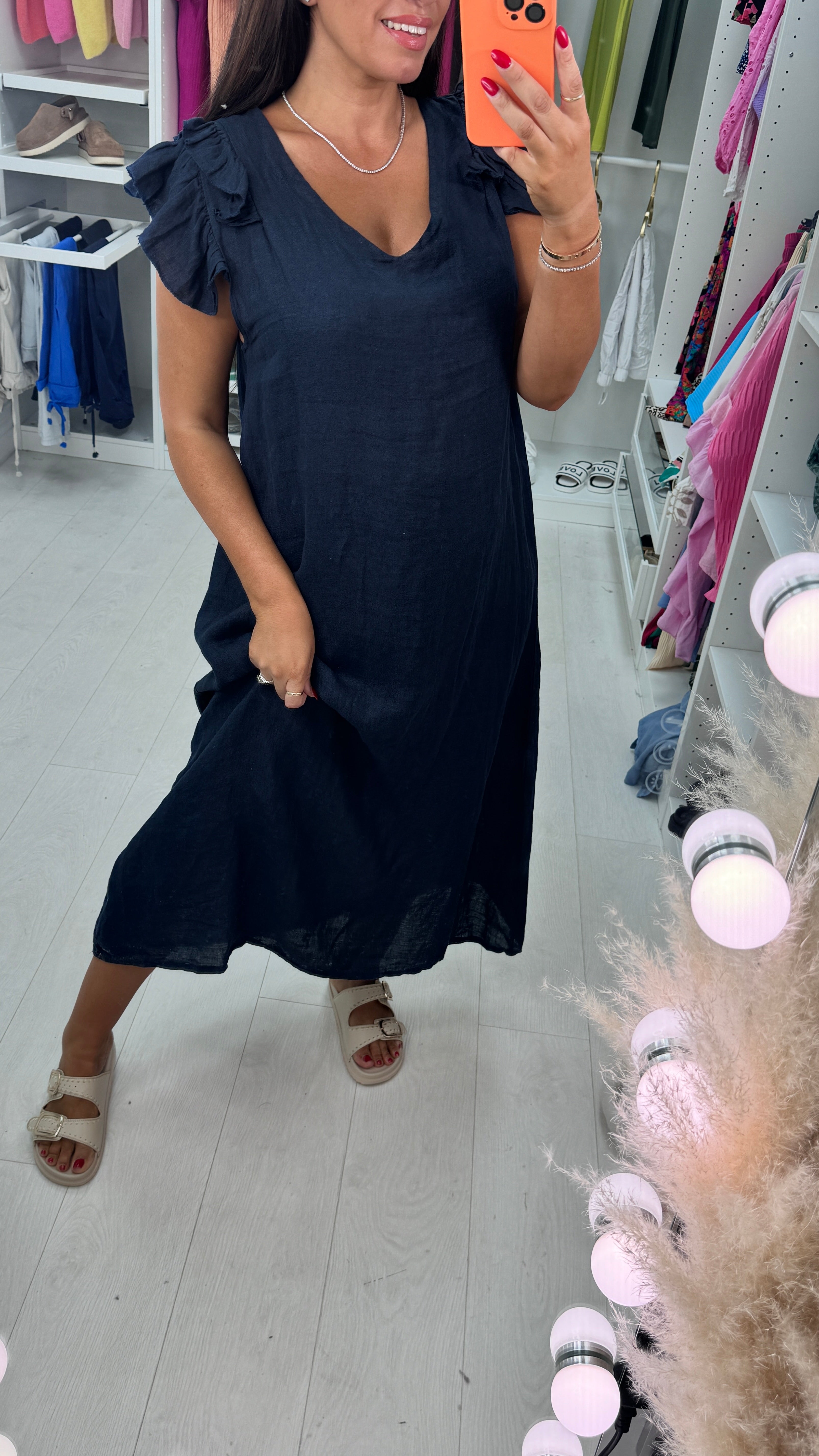 Divine Linen Maxi Dress