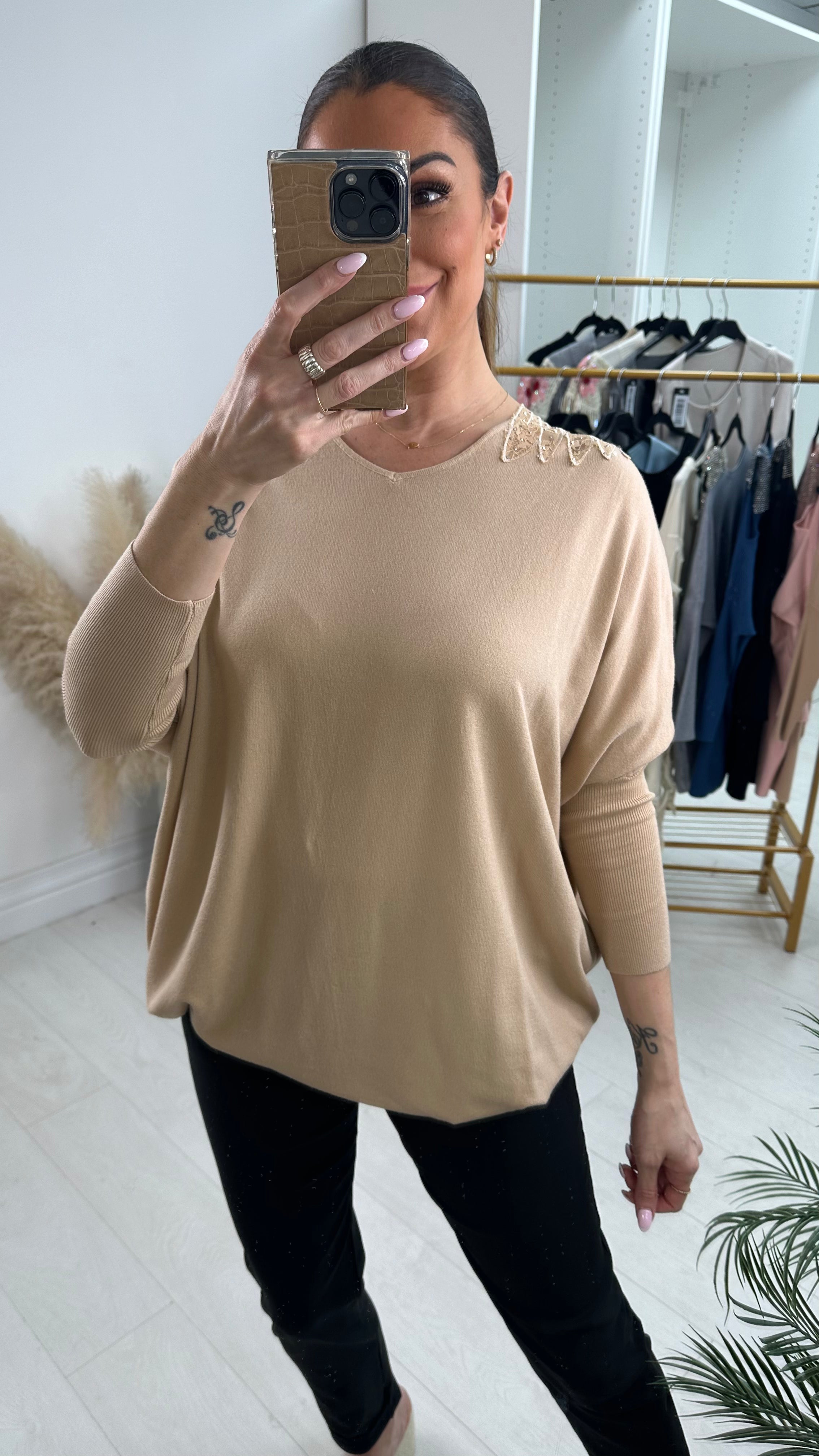 Shanelder Diamante Scatter Back Jumper