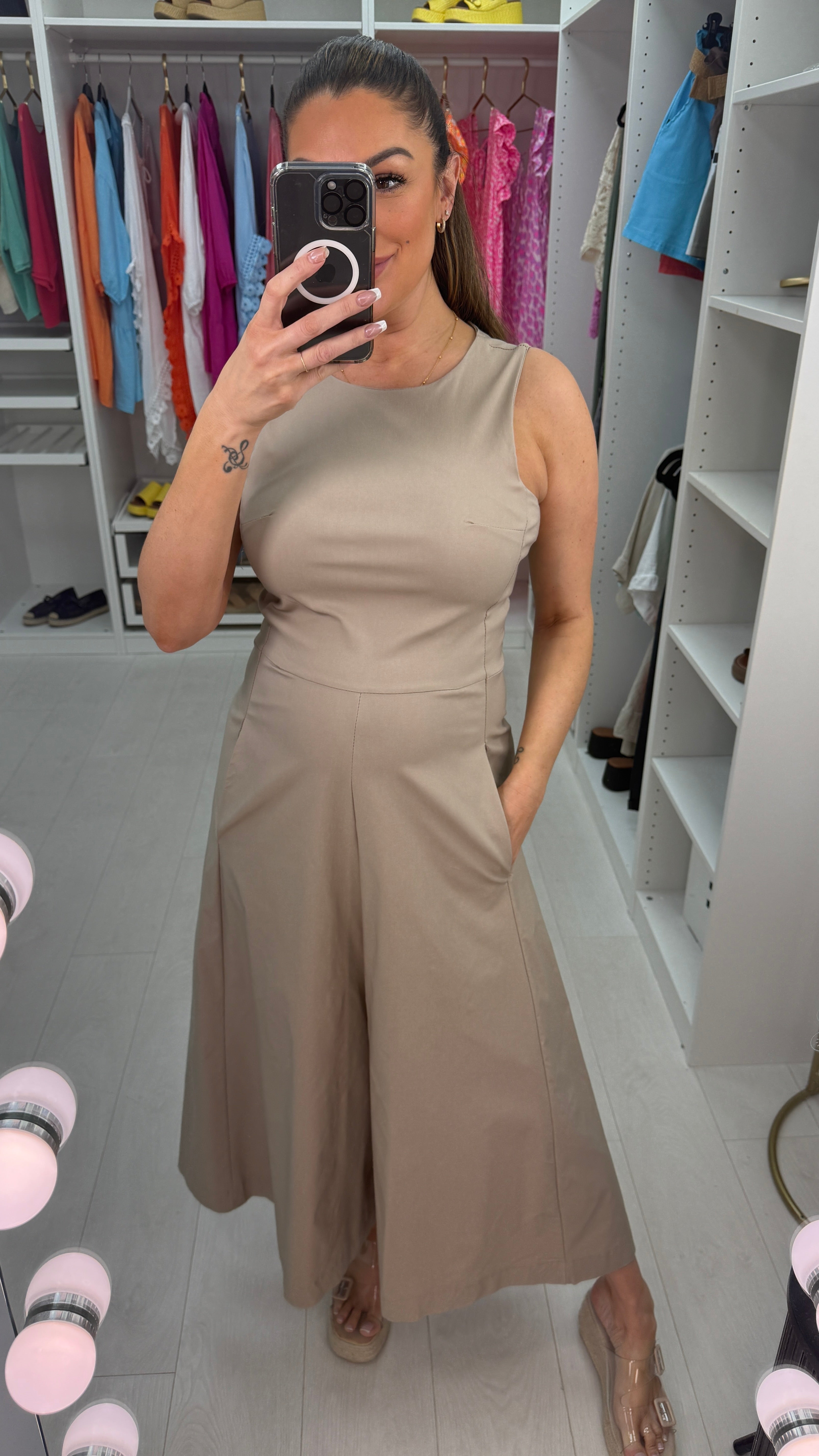 Cameron Plain Wide Leg Jumpsuit