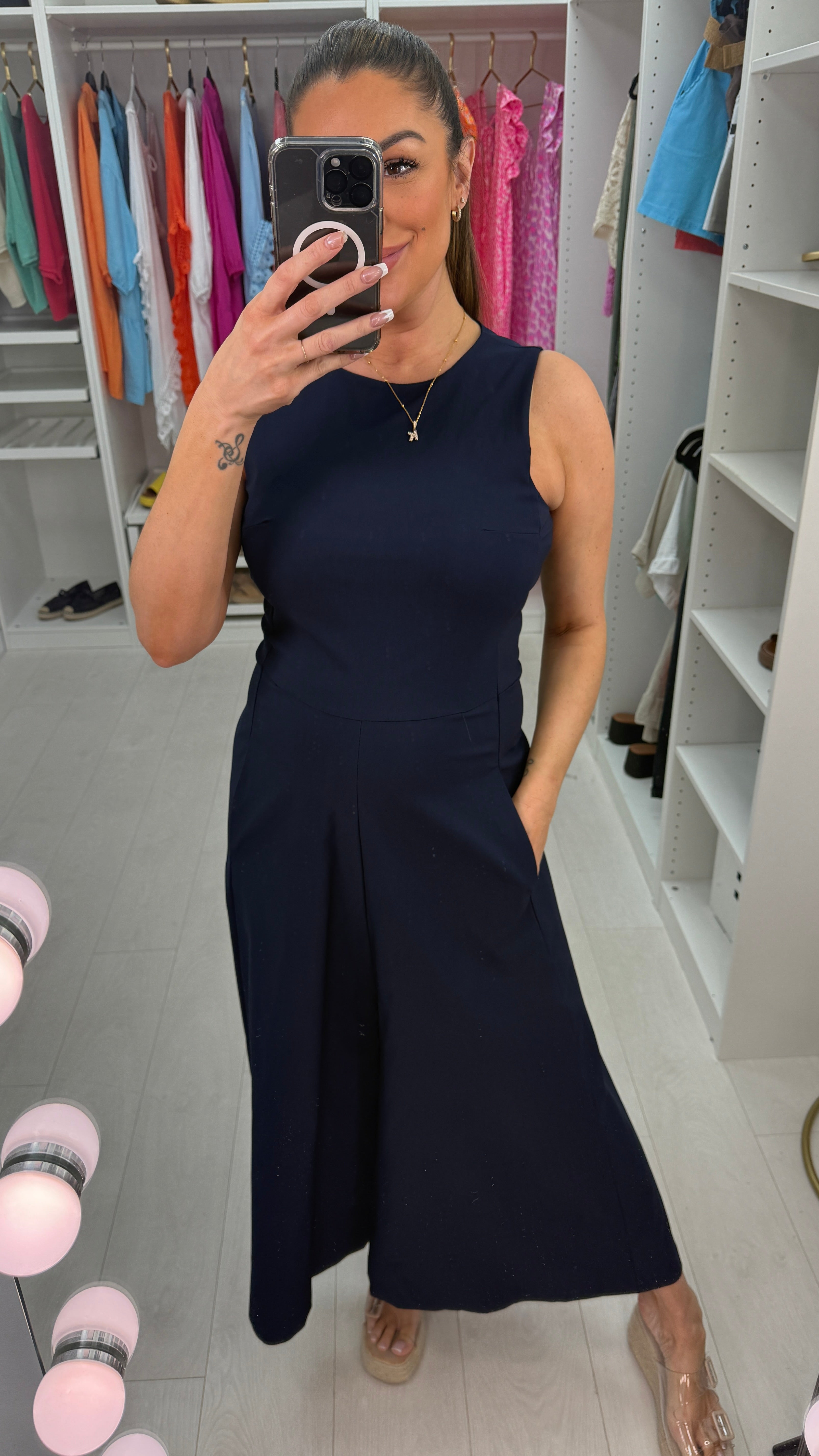 Cameron Plain Wide Leg Jumpsuit