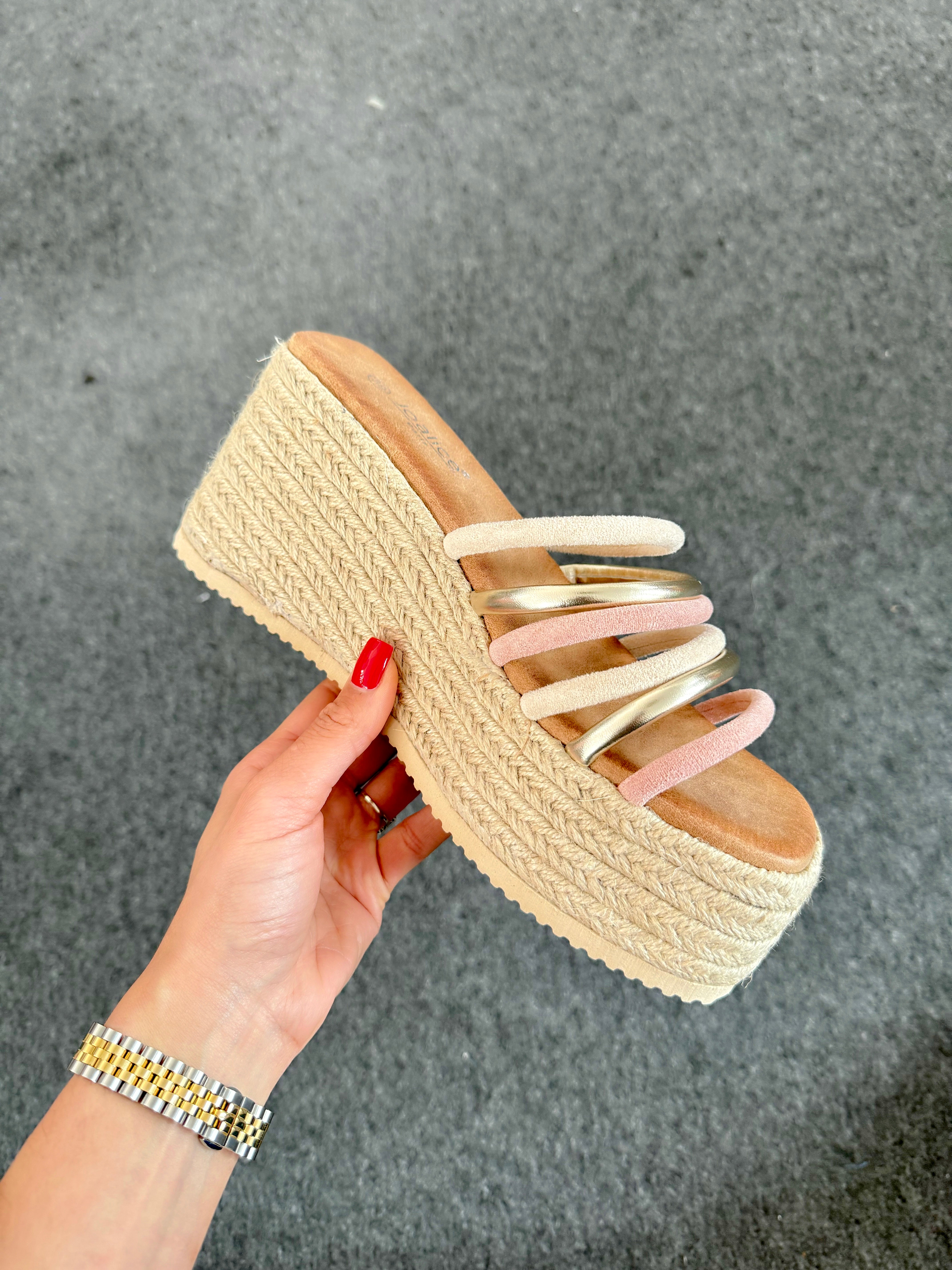 Adura Strappy Espadrille Wedge