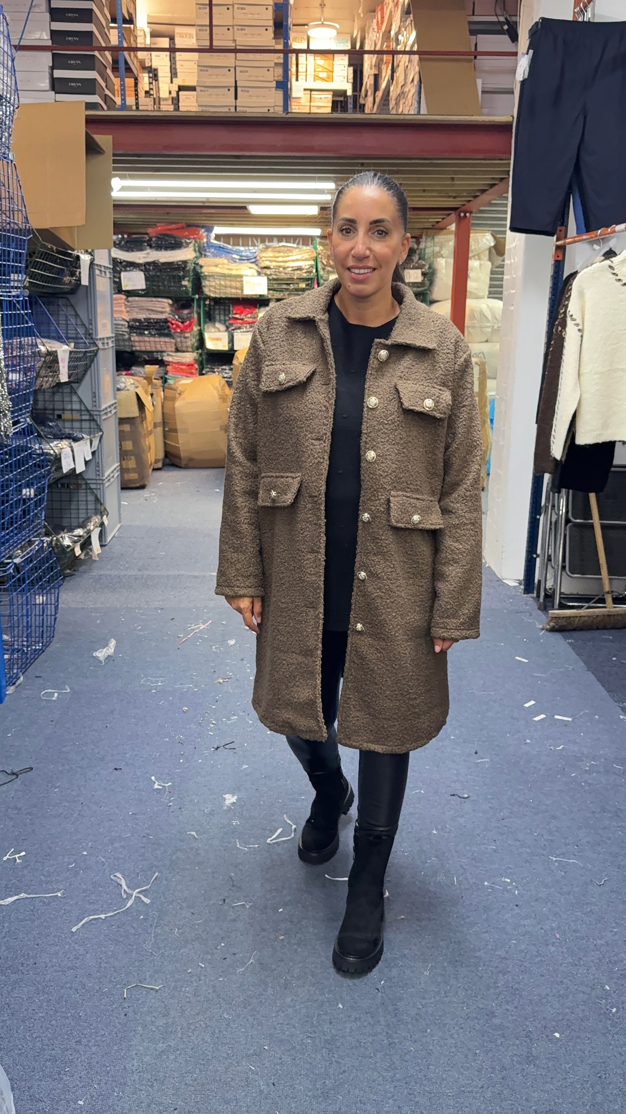 Denley Boucle Button Detail Jacket