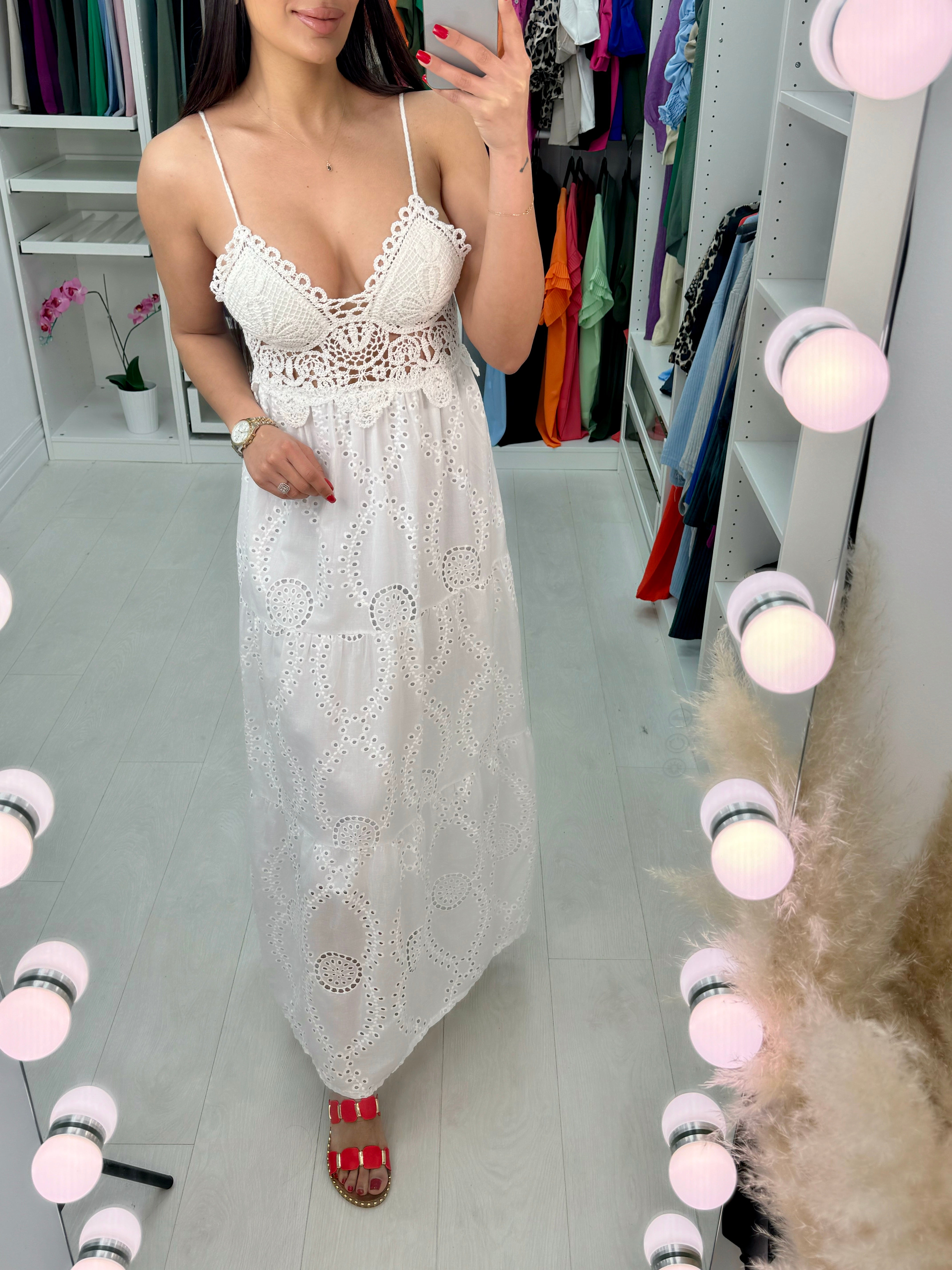 Starlet Embroidery Detail Maxi Dress