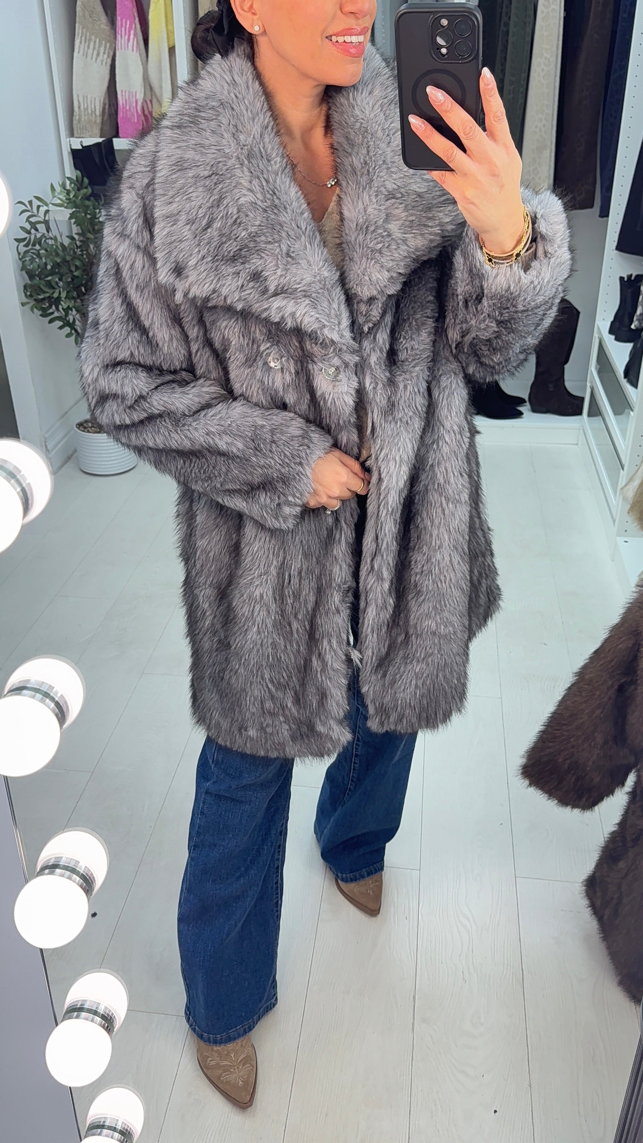 Liliana Faux Fur Oversized Coat