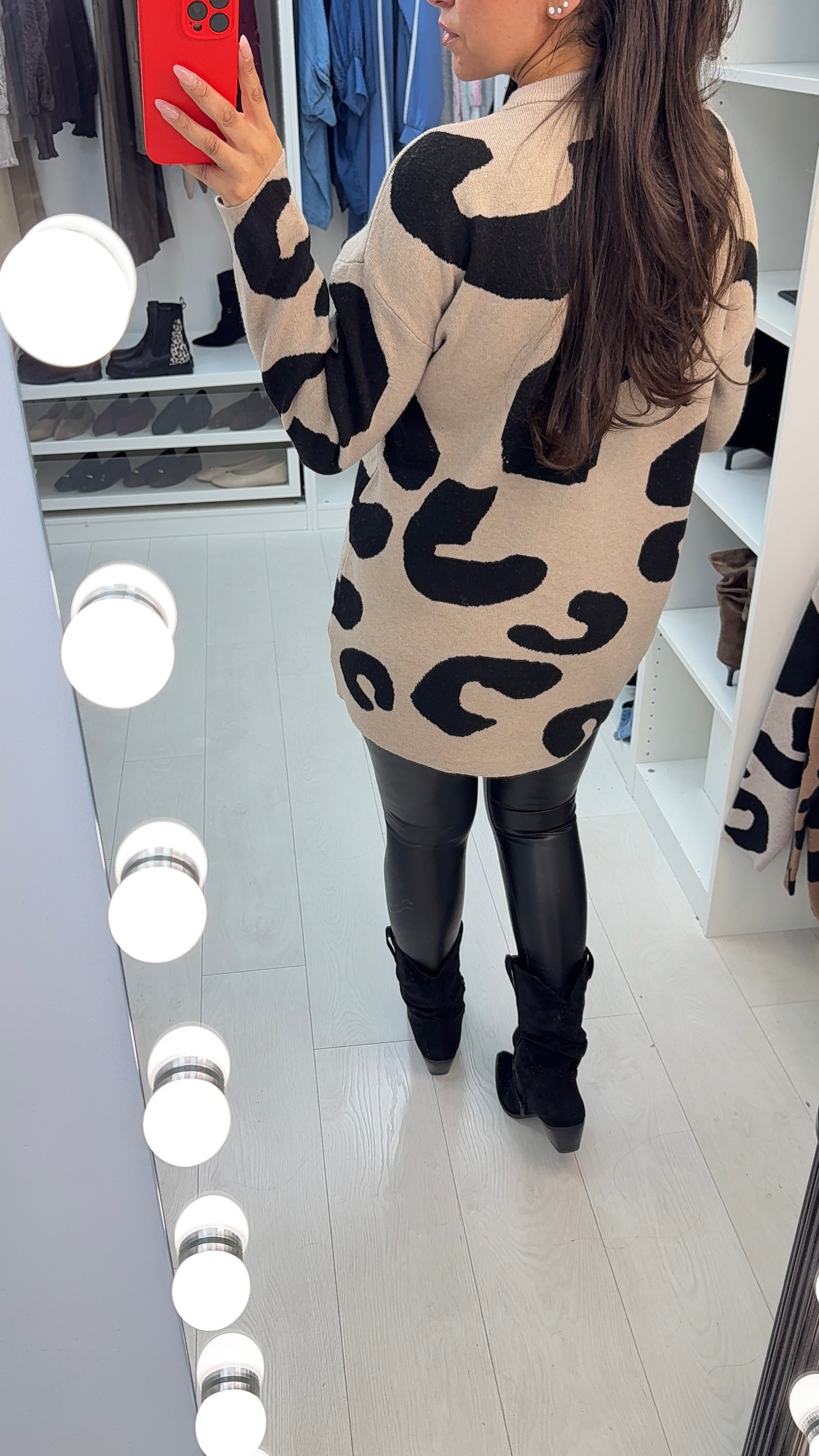 Quille Animal Print Loose Fit Jumper
