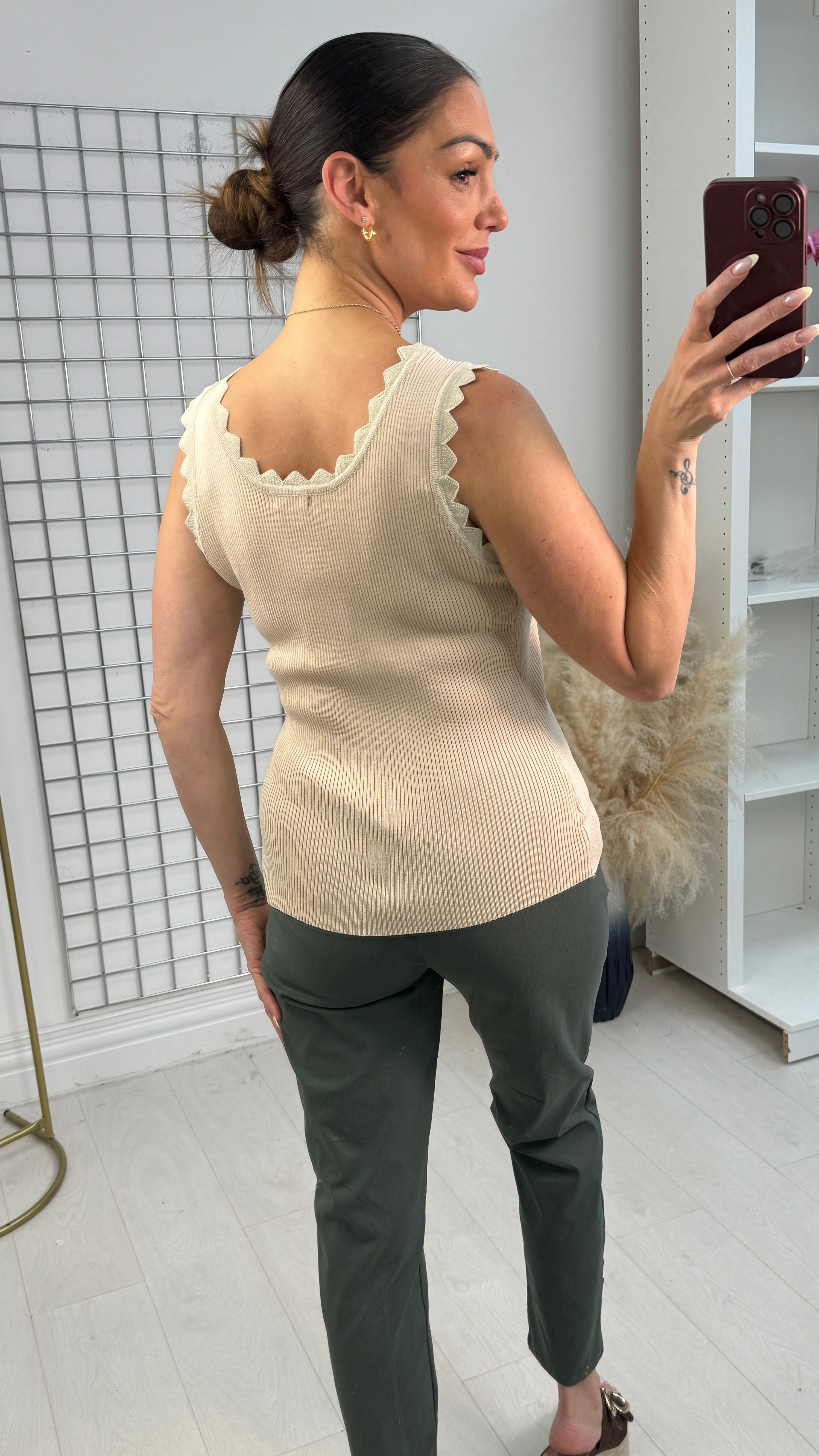 Moe Lurex Zig Zag Trim Vest