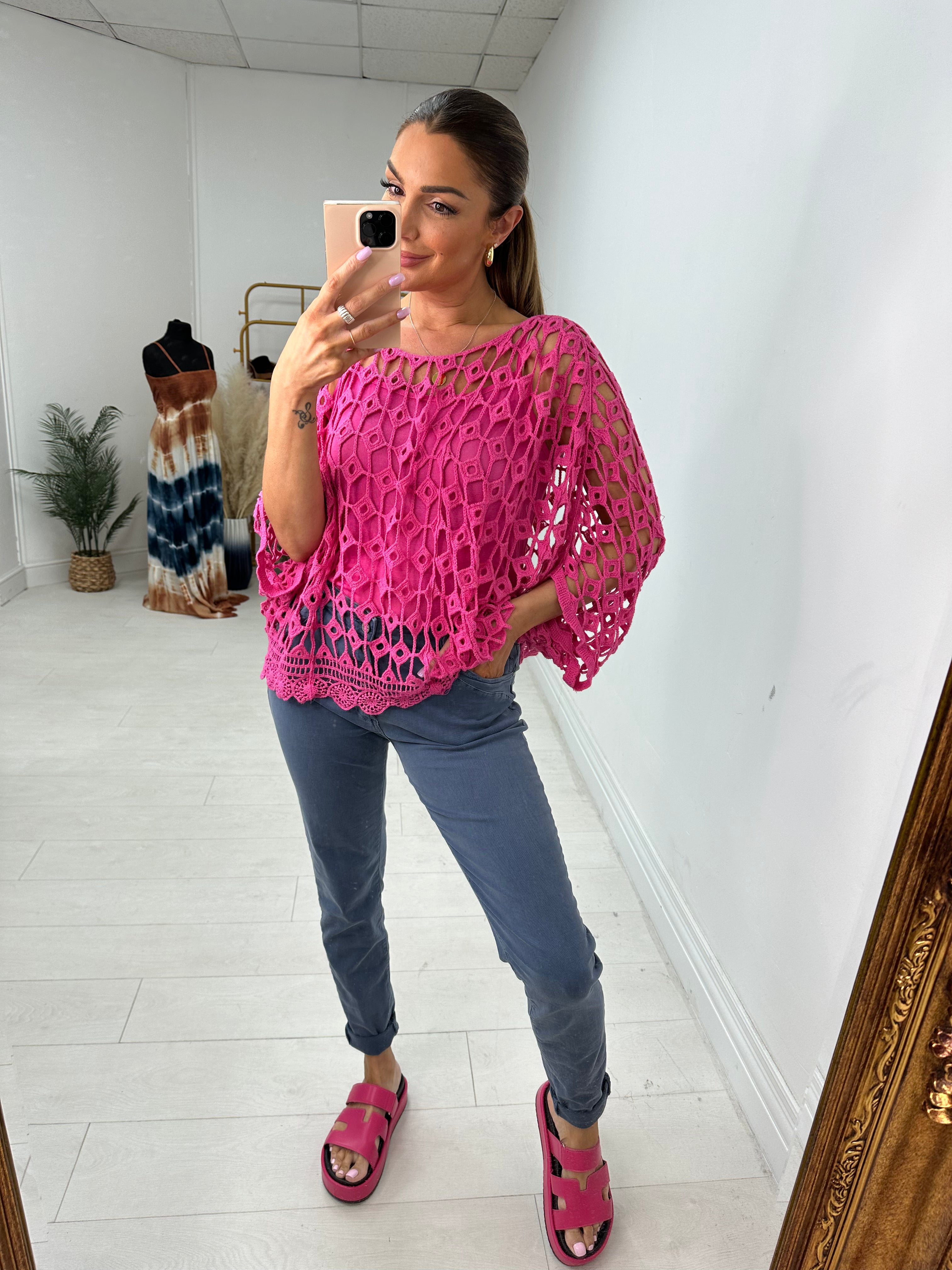 Queensland Crochet Batwing Top