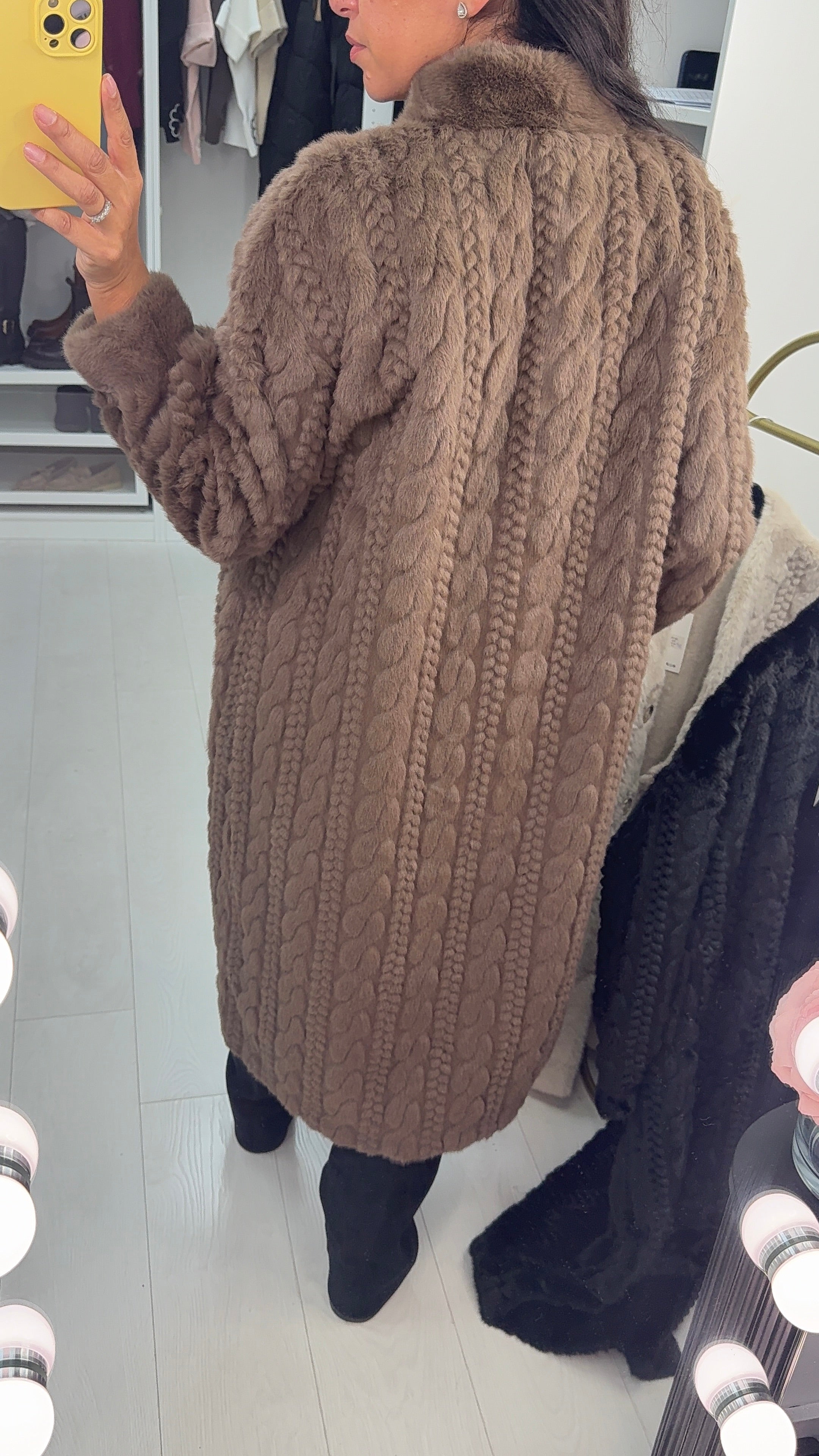 Zyra Faux Fur Cardi Coat