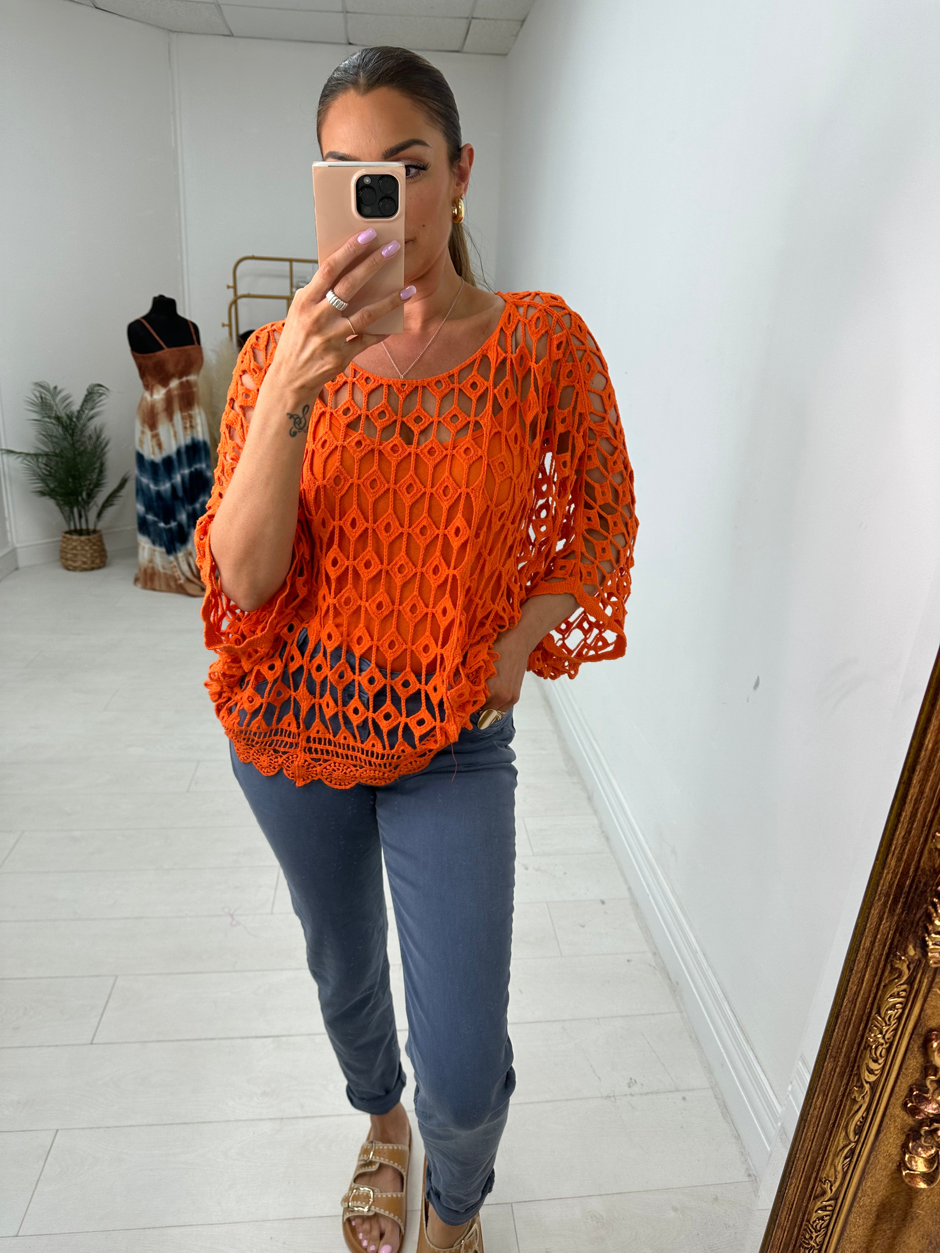 Queensland Crochet Batwing Top