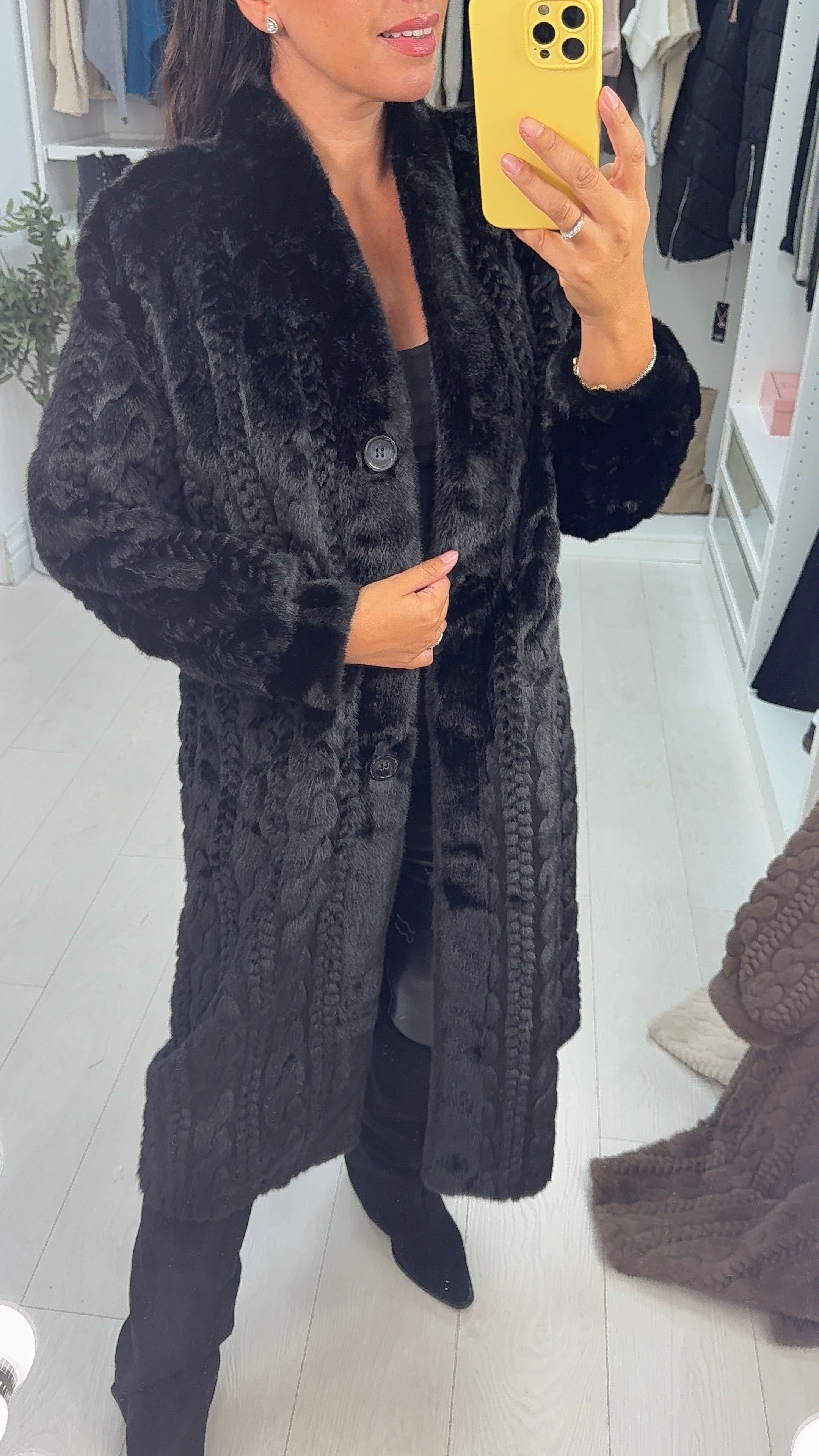 Zyra Faux Fur Cardi Coat