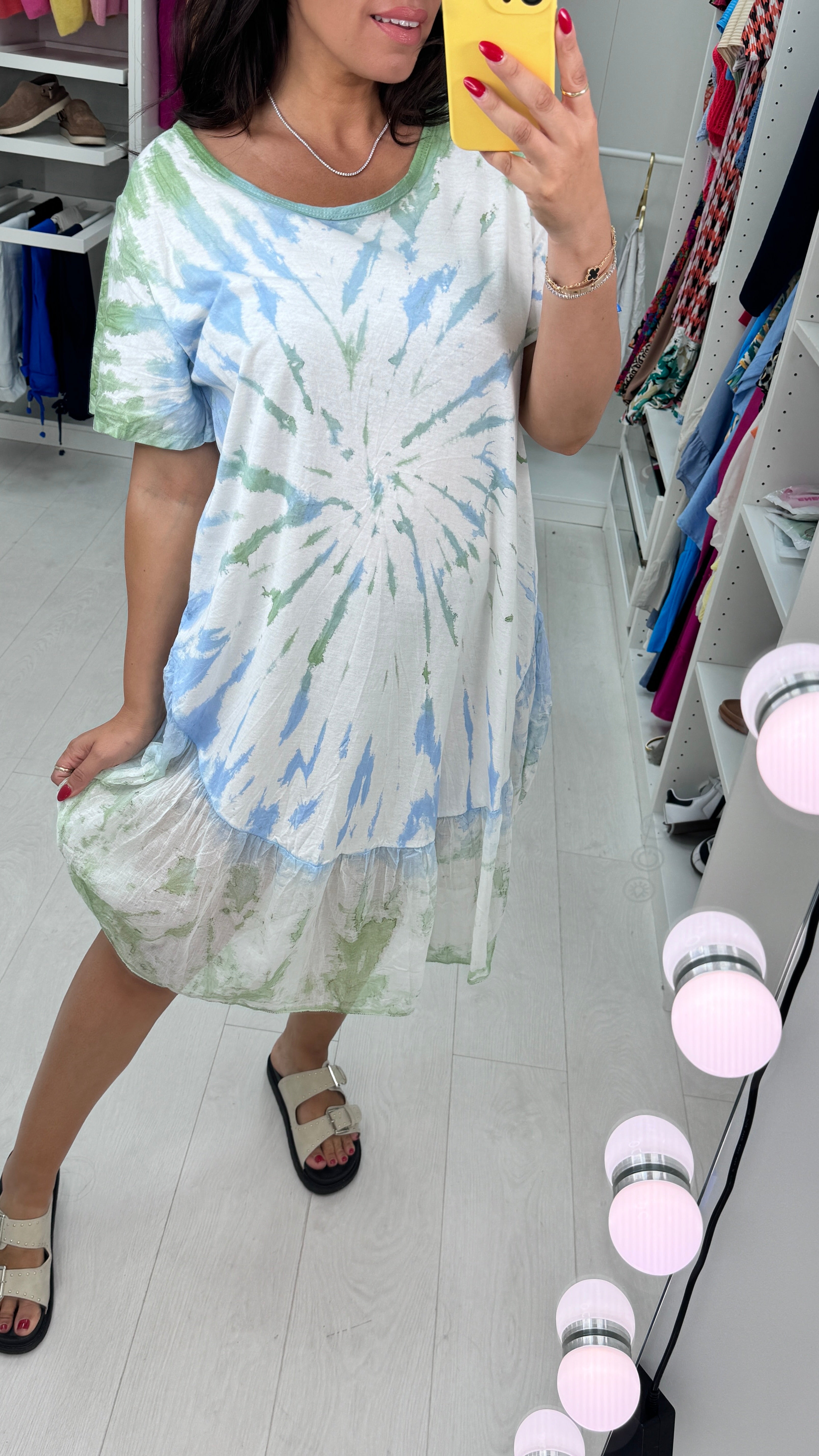 Kamilah Tie Dye Midi Dress