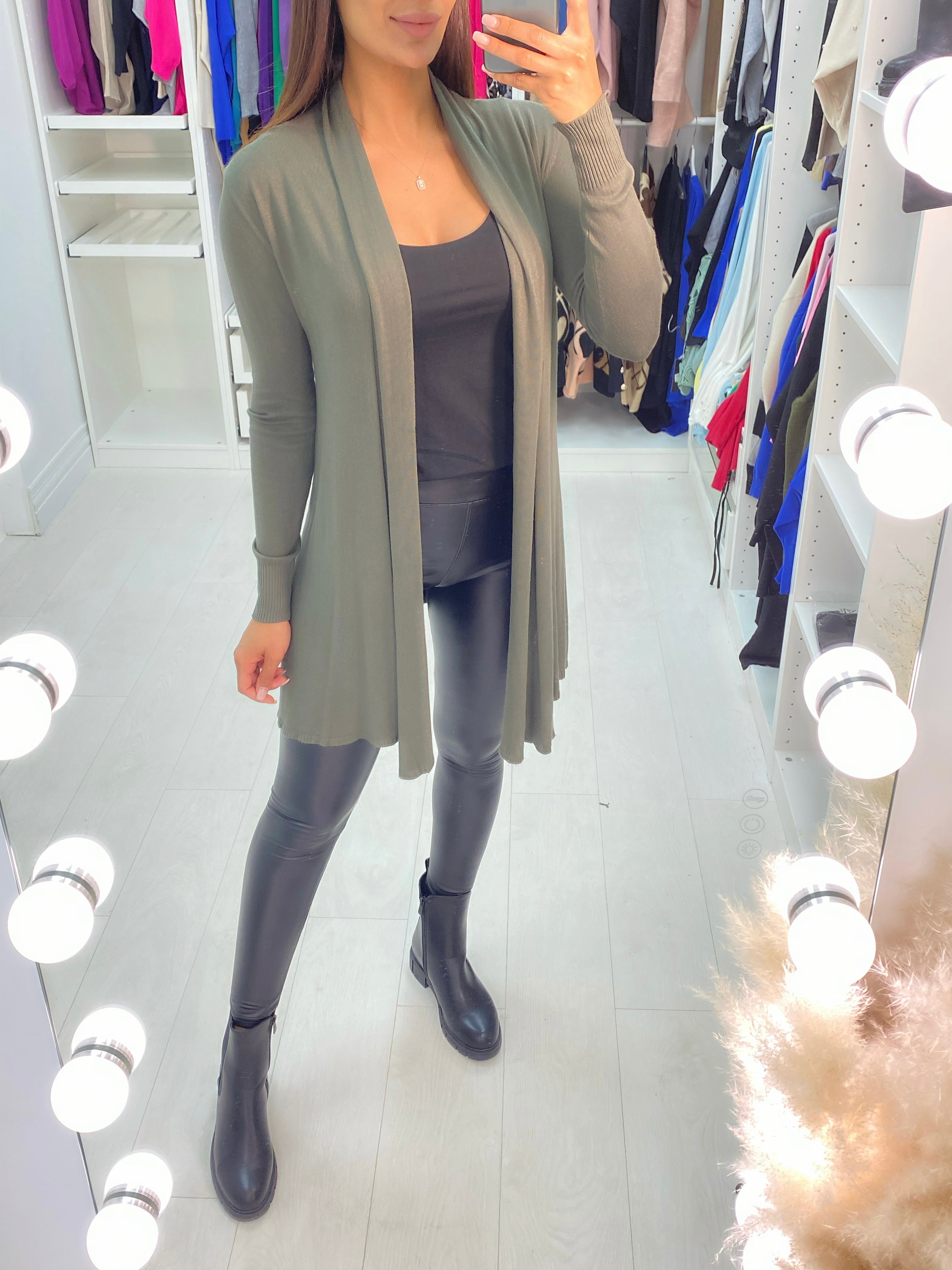 Rosa Lightweight Drape Open Front Cardigan