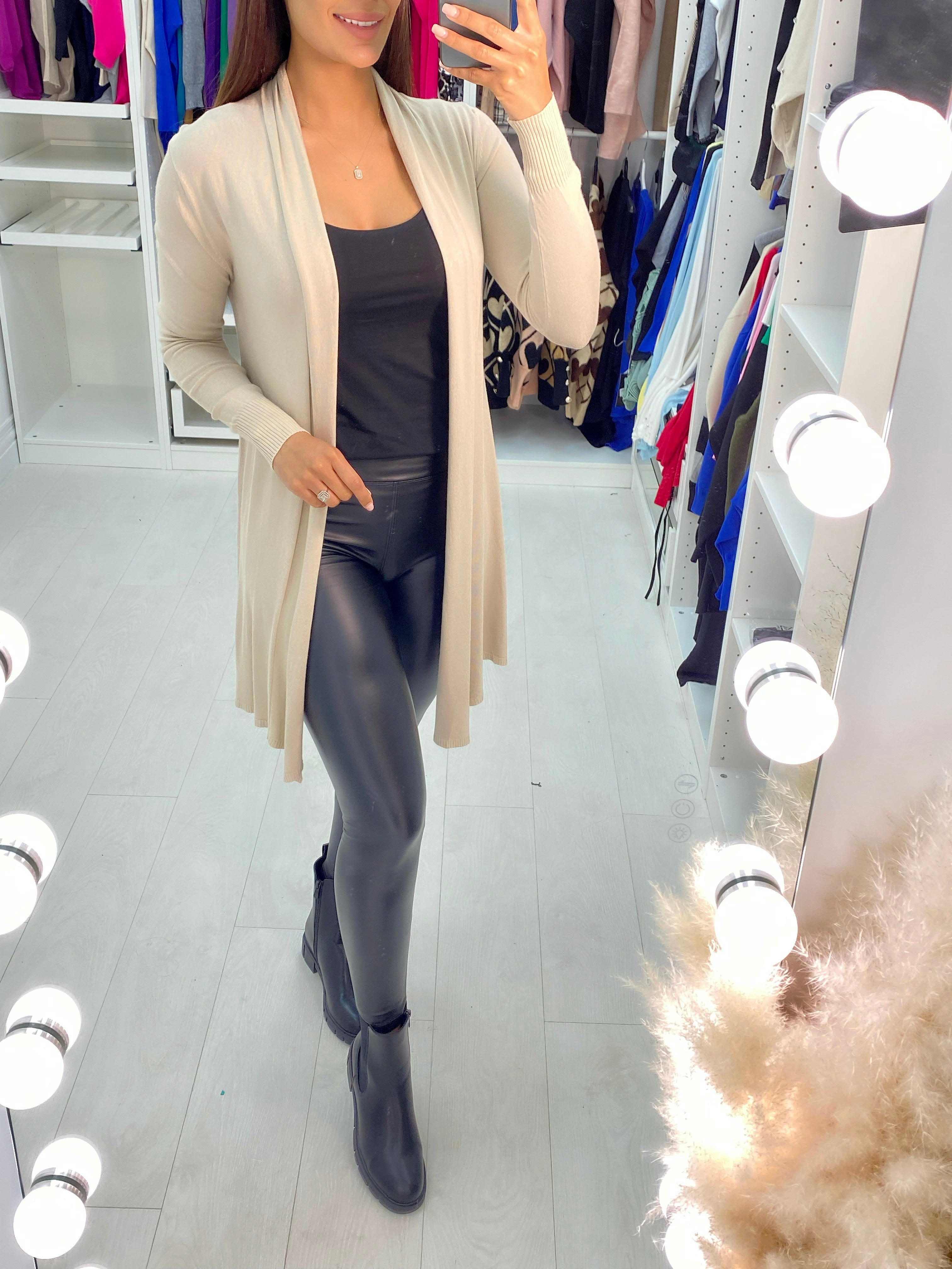 Rosa Lightweight Drape Open Front Cardigan