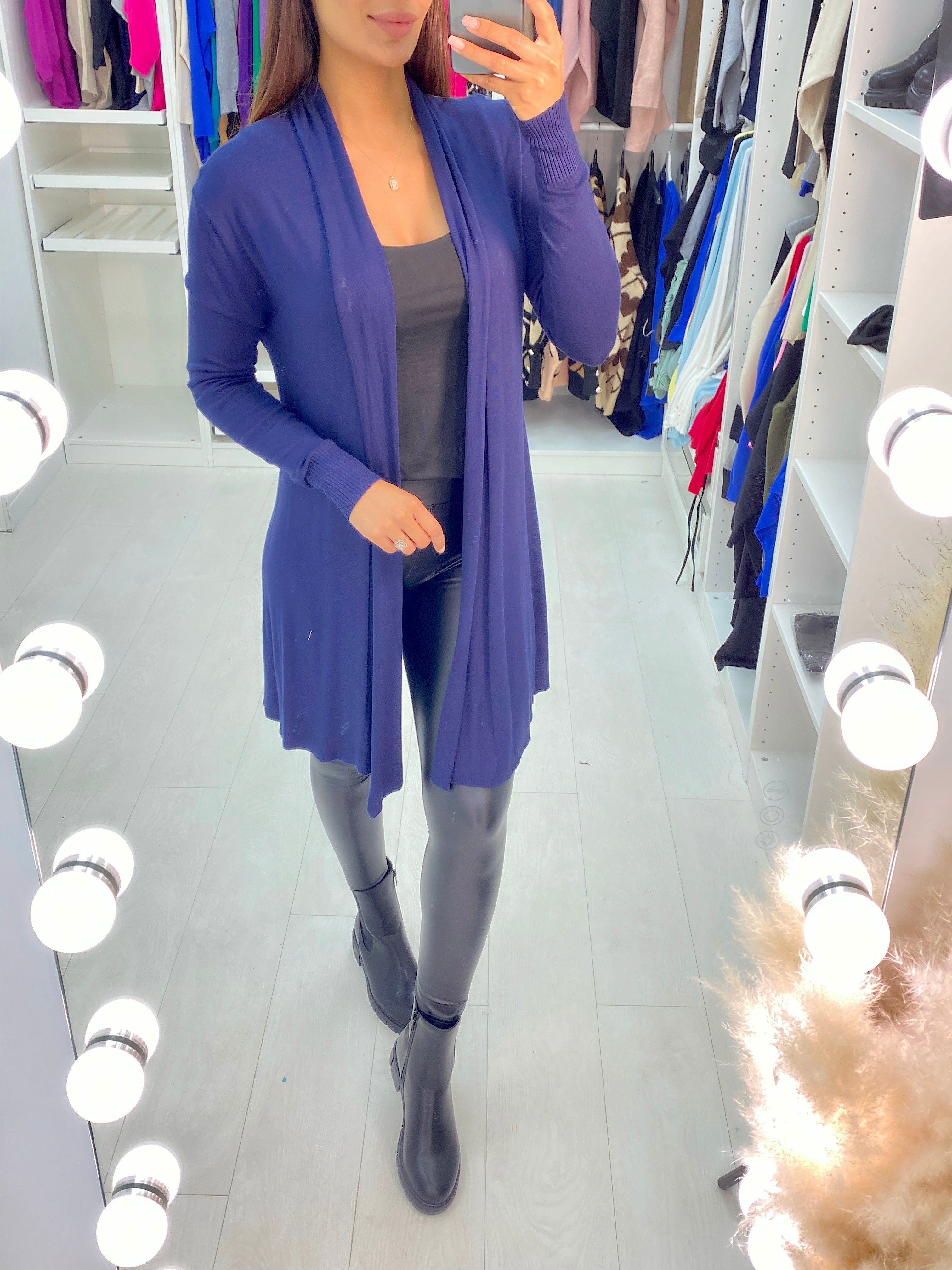 Rosa Lightweight Drape Open Front Cardigan