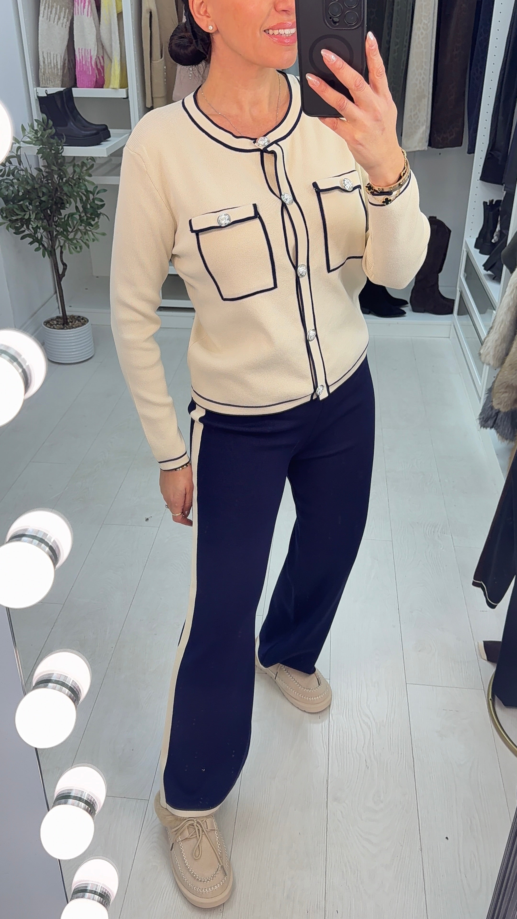 Franceska Colour Block Hem Loungewear Set