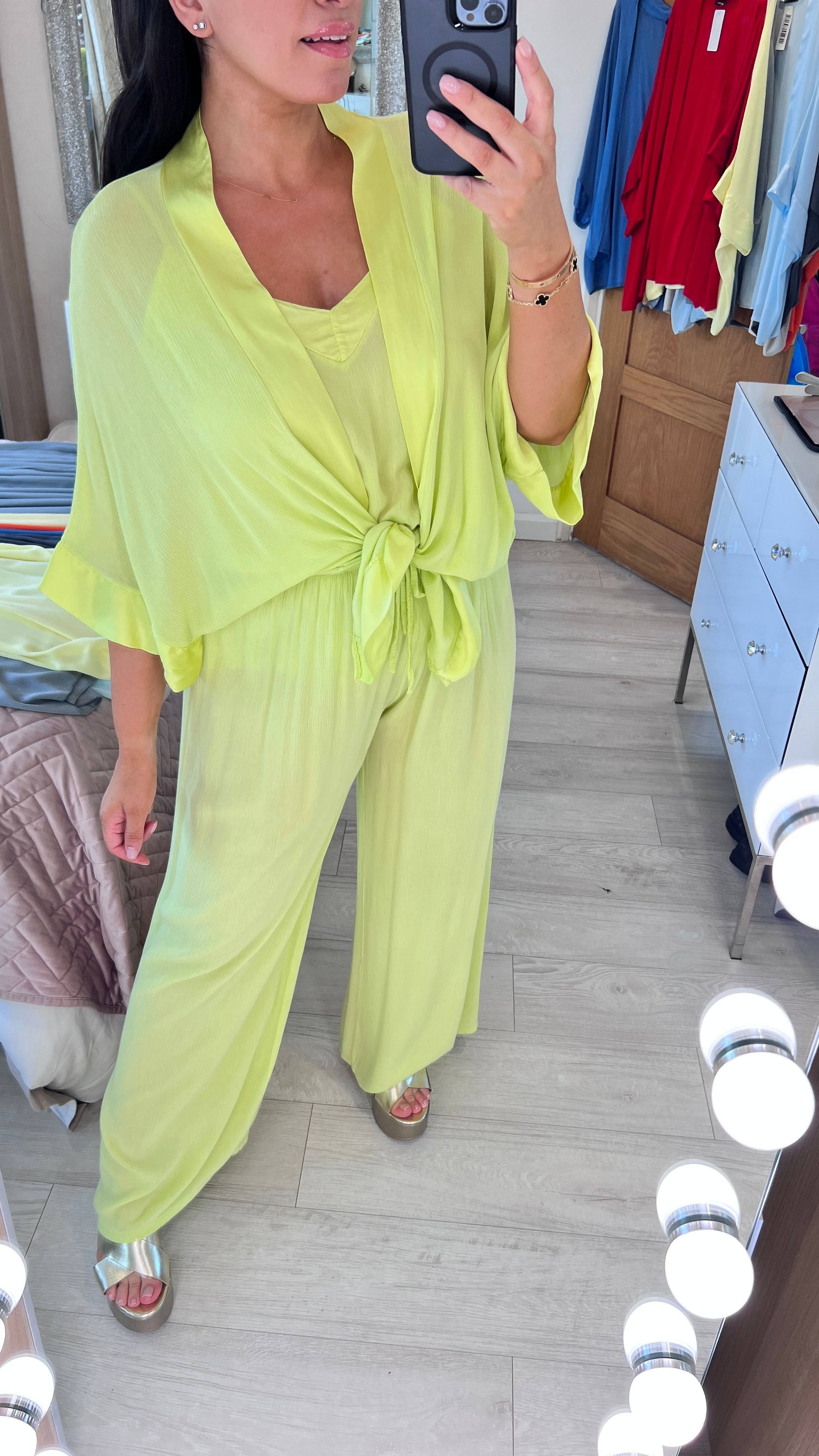 Indiyah 3 Piece Wide Leg Trouser Set