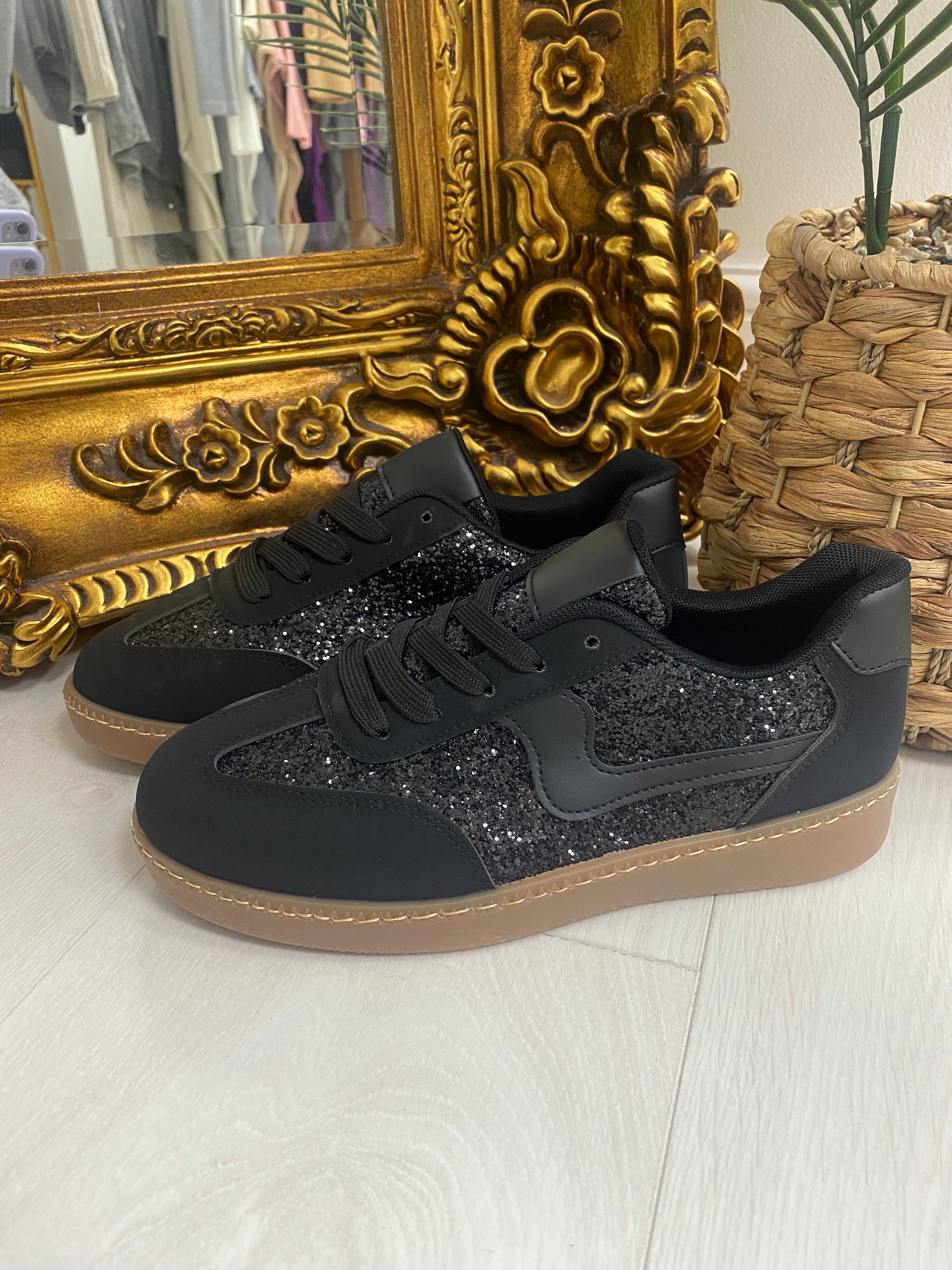 Lydia Glitter Detailed Trainers