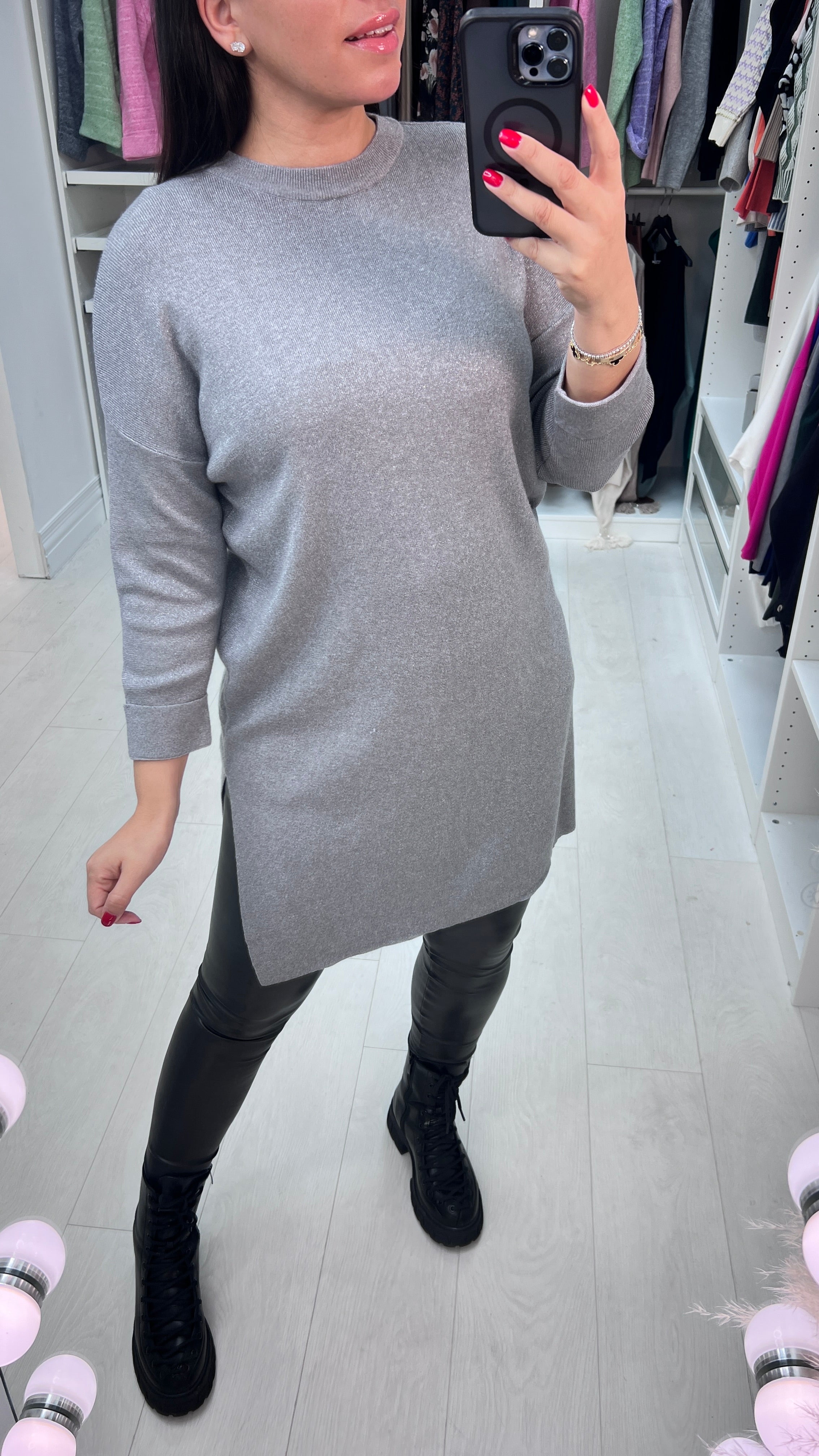 Darling Lurex Knitted Dress