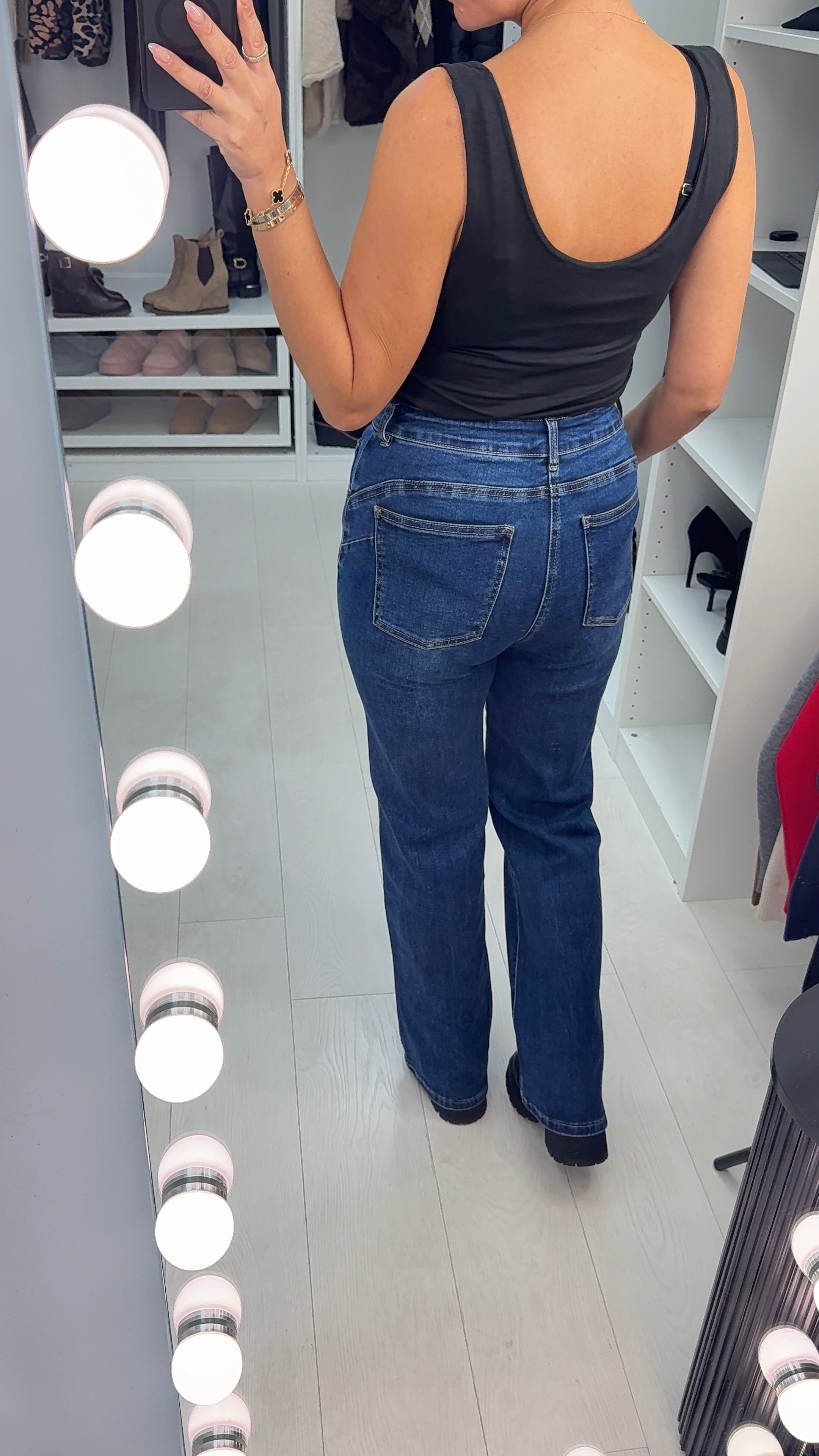 Valentine High Waisted Wide Leg Jeans