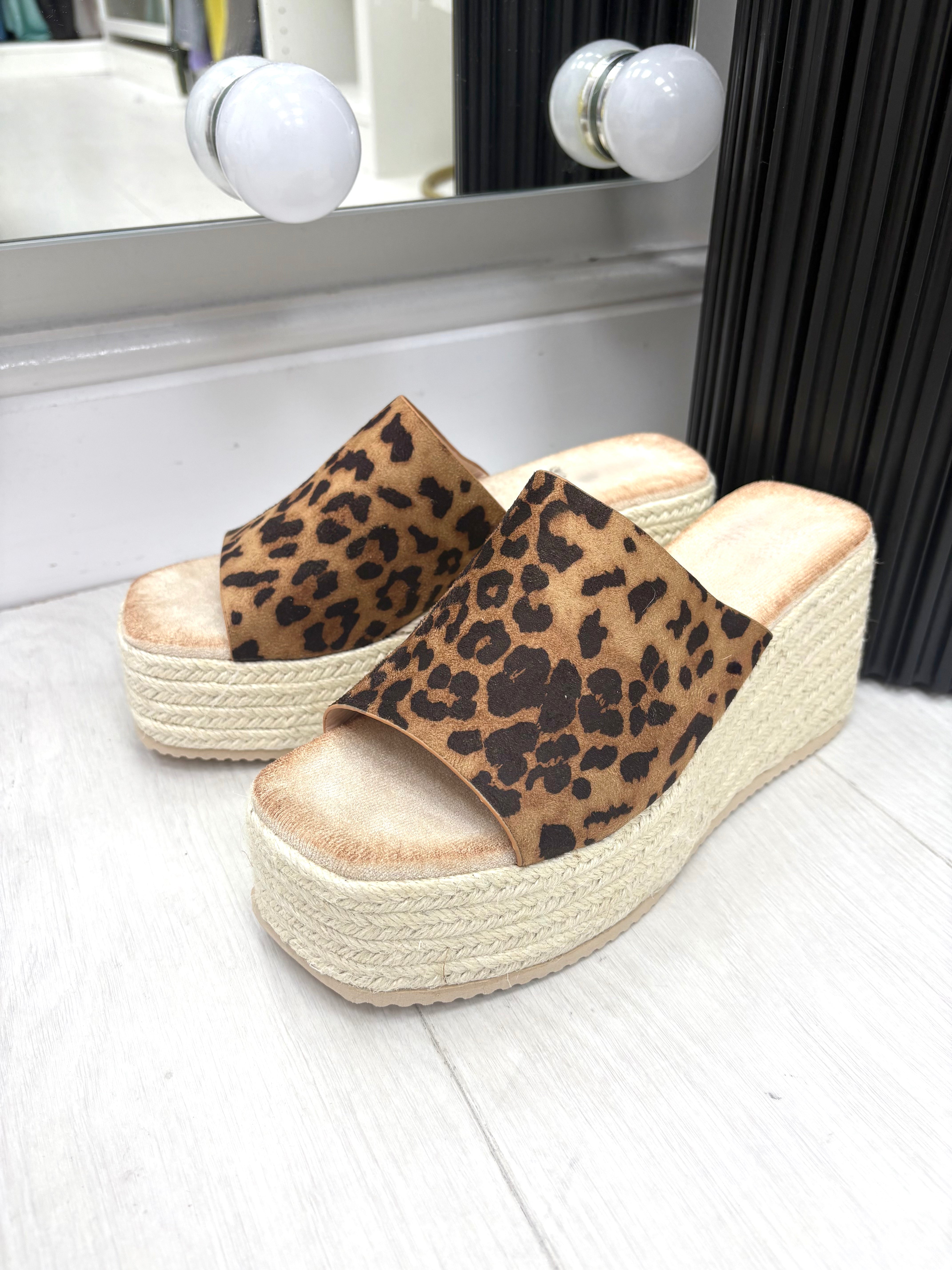 Loretta Woven Platform Mules