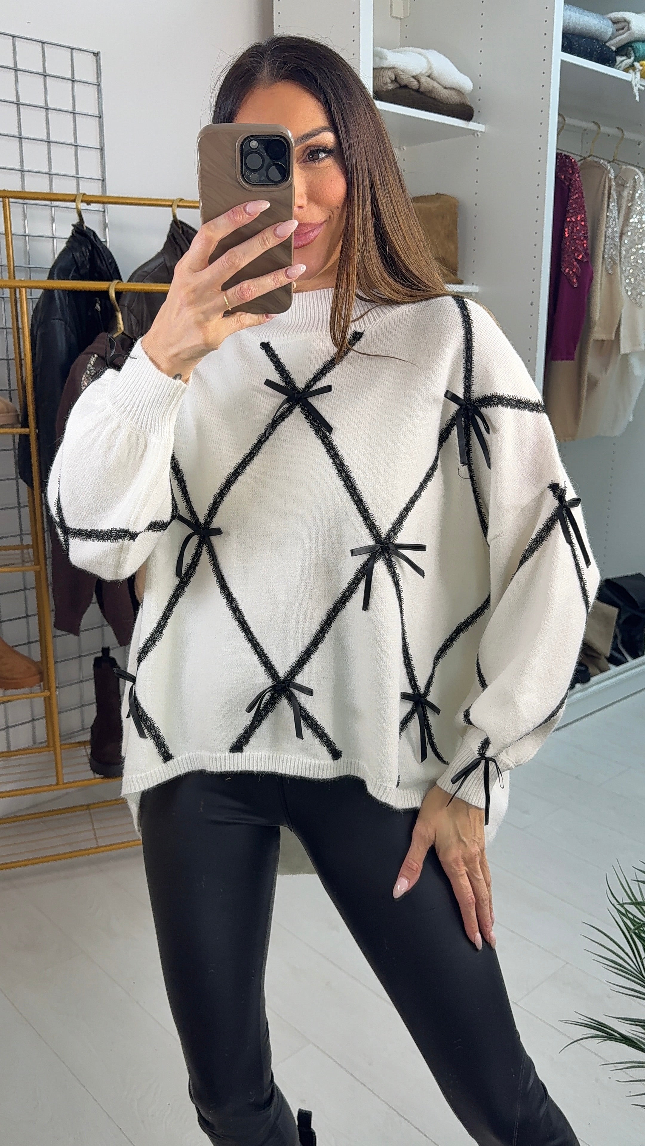 Dominica Bow Detail Super Soft Jumper