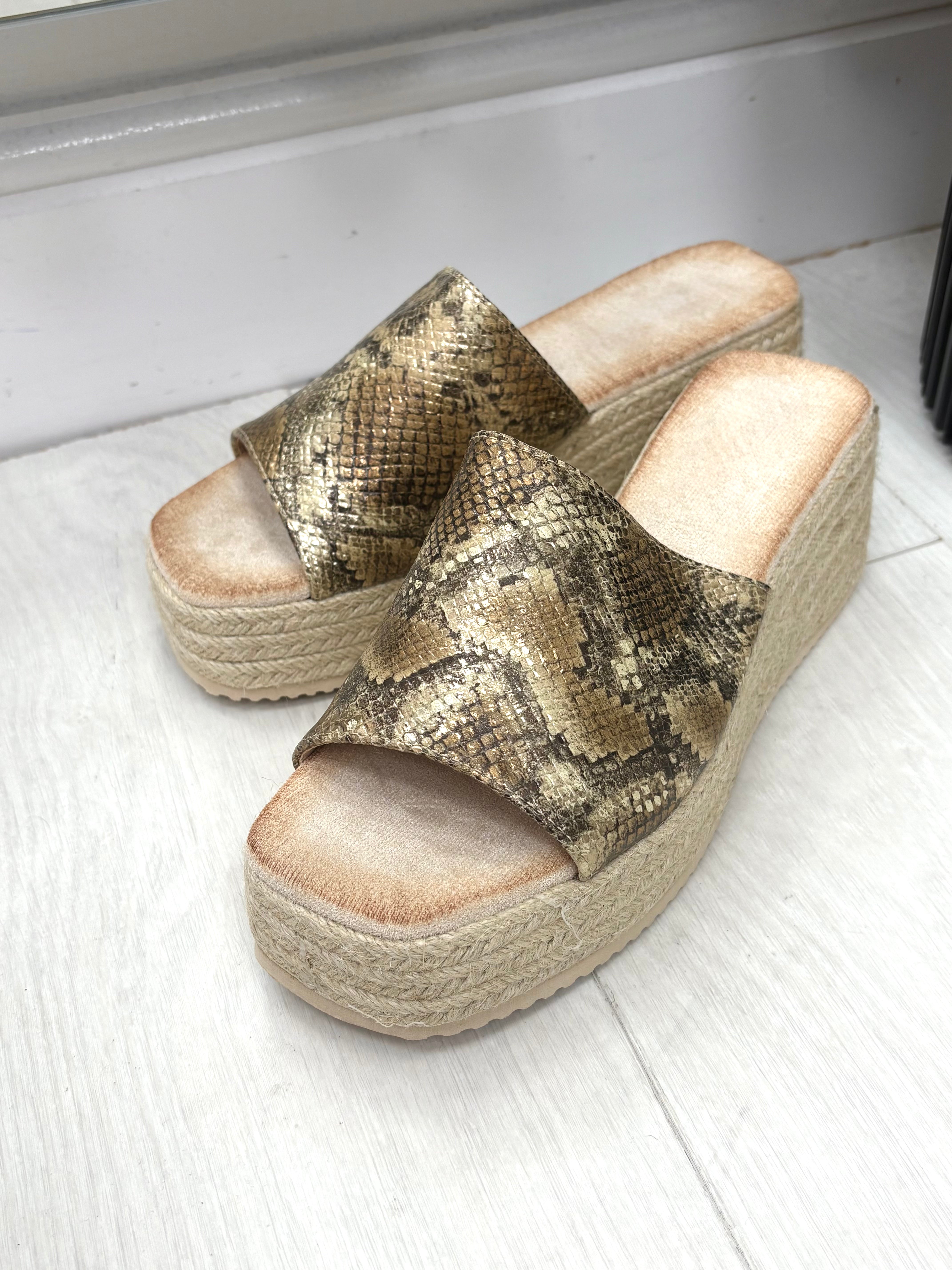 Cybil Woven Platform Mules