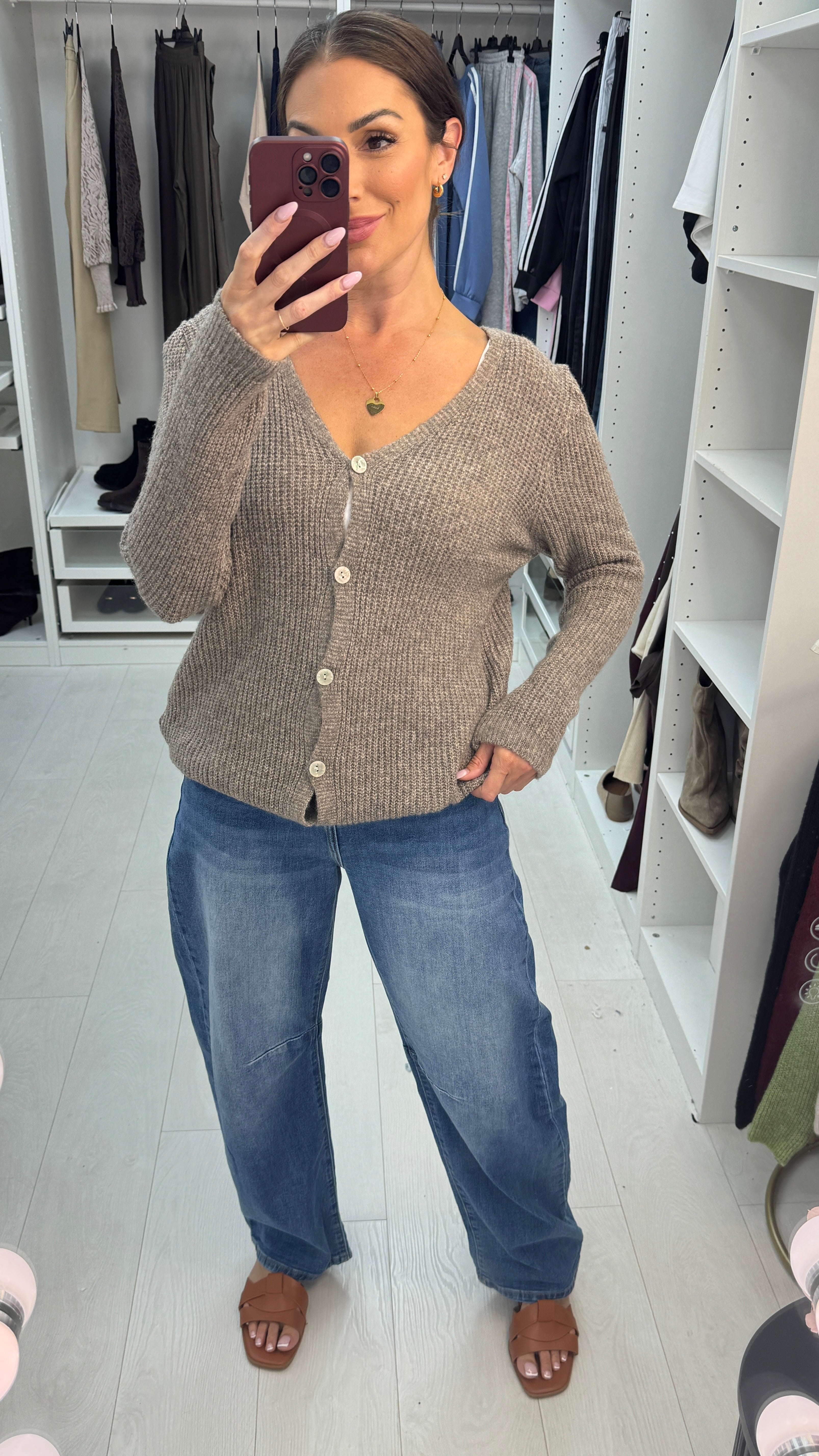 Denia Plain Super Soft Knit Cardigan